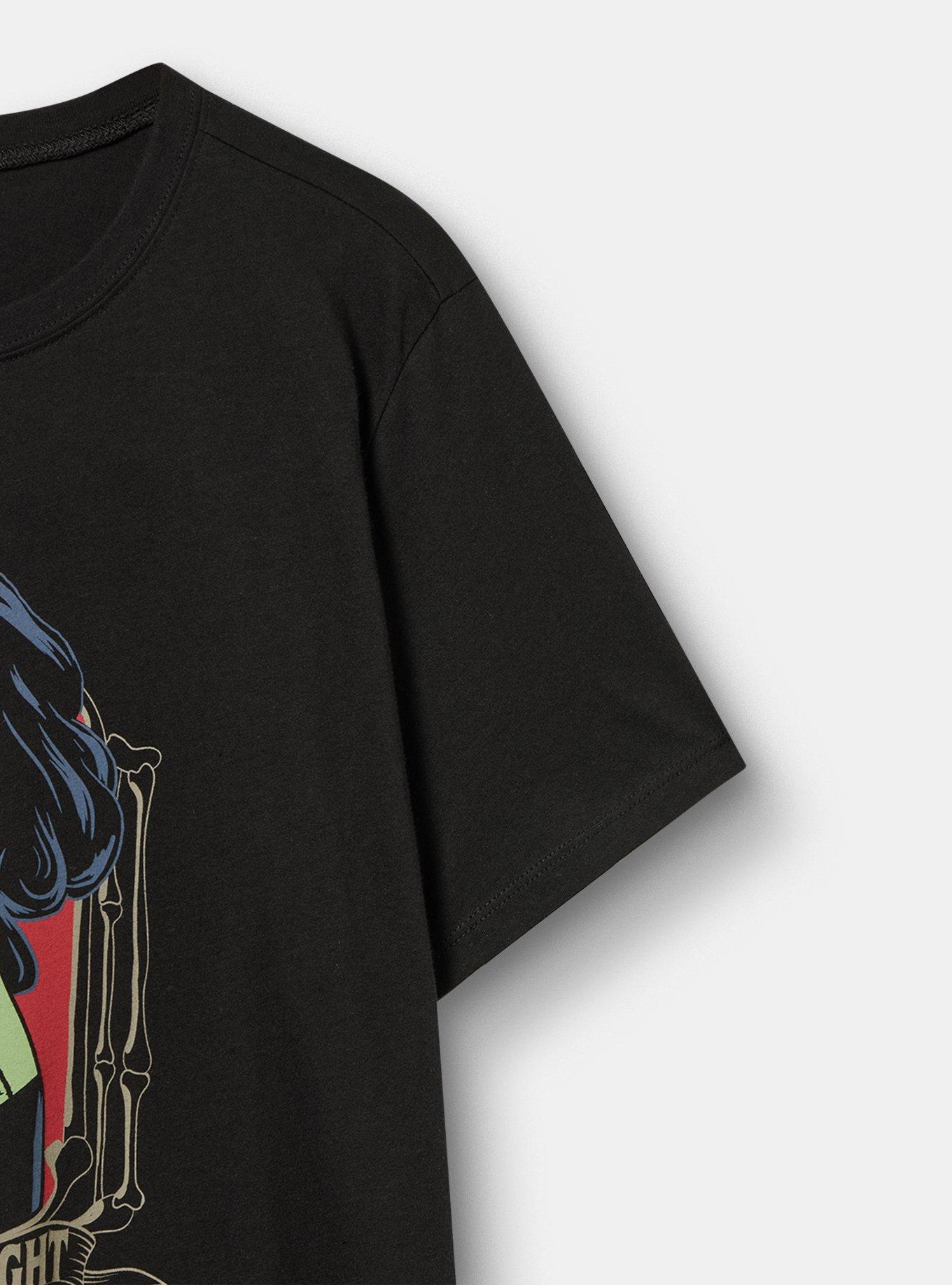 Classic Heritage Jersey Crew Tee, CREATURE OF THE NIGHT DEEP BLACK, alternate