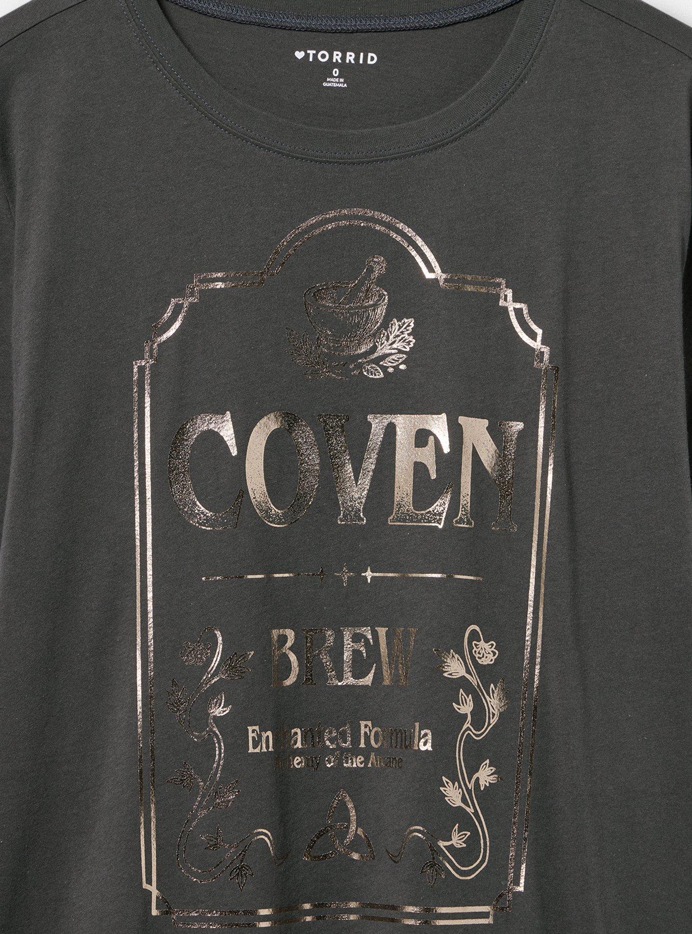 Classic Heritage Jersey Crew Tee, COVEN VINTAGE BLACK, alternate
