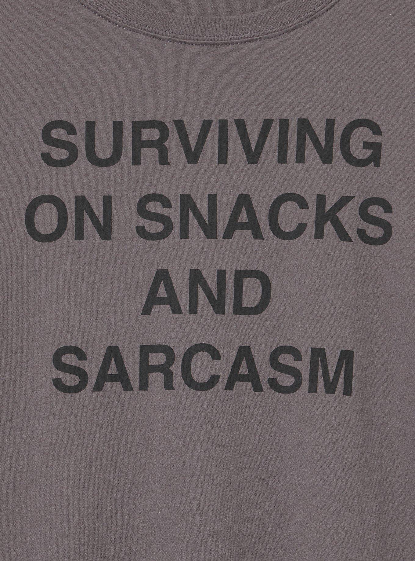 Plus Size Classic Heritage Jersey Crew Tee, SURVIVING ON SARCASM TORNADO, alternate