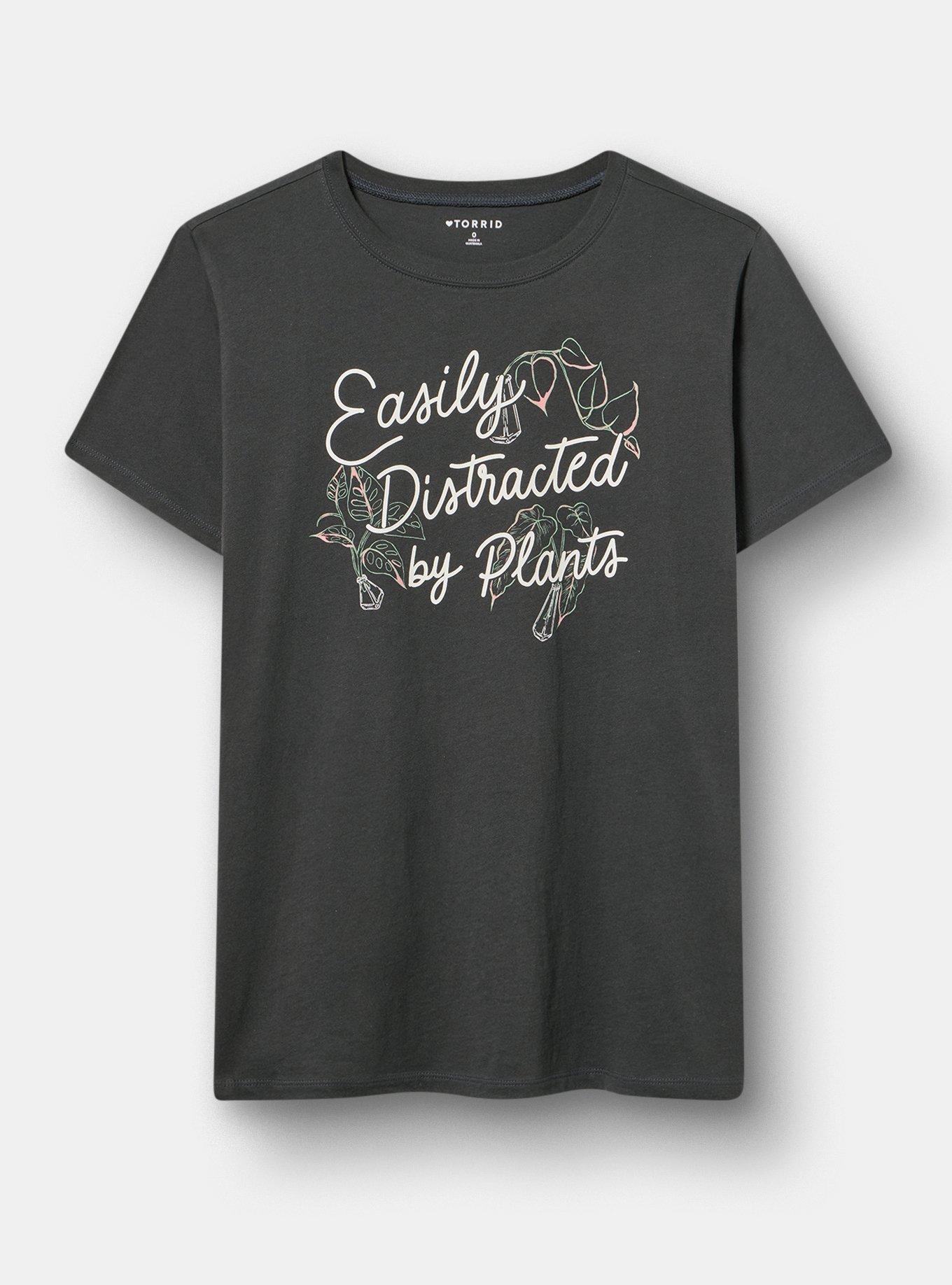 Plus Size Classic Heritage Jersey Crew Tee, EASILY DISTRACTED PLANTS VINTAGE BLACK, hi-res