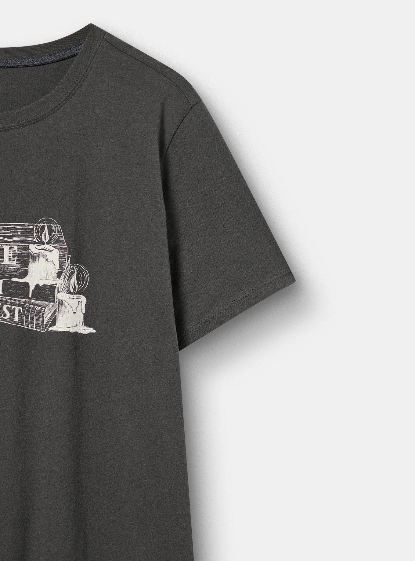 Classic Heritage Jersey Crew Tee, PLOT TWIST BOOKS VINTAGE BLACK, alternate