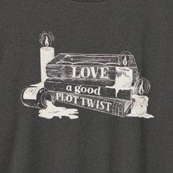 Classic Heritage Jersey Crew Tee, PLOT TWIST BOOKS VINTAGE BLACK, swatch