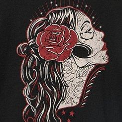 Classic Heritage Jersey Crew Tee, MUERTA GIRL DEEP BLACK, swatch