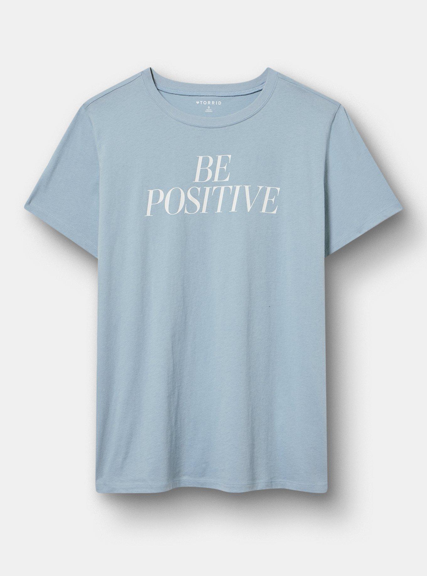 Plus Size Classic Heritage Jersey Crew Tee, BE POSITIVE DUSTY BLUE, hi-res