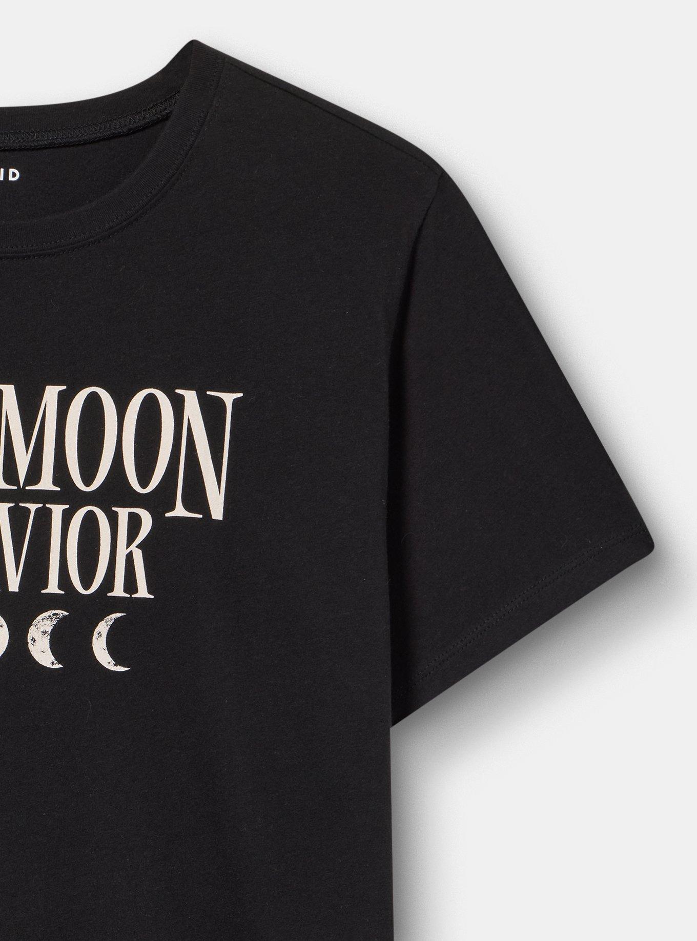 Classic Heritage Jersey Crew Tee, FULL MOON BEHAVIOR DEEP BLACK, alternate