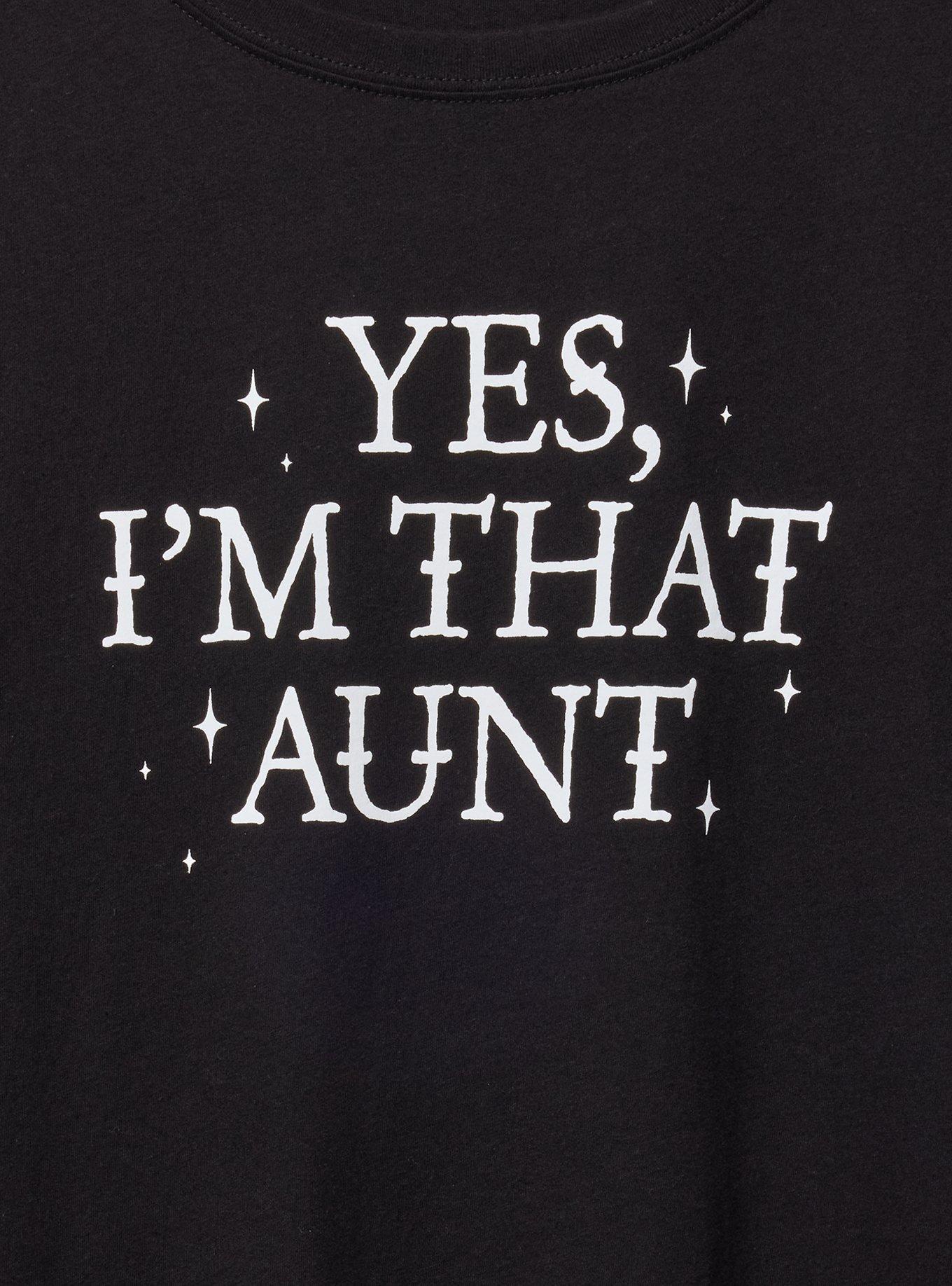 Classic Heritage Jersey Crew Tee, THAT AUNT DEEP BLACK, alternate