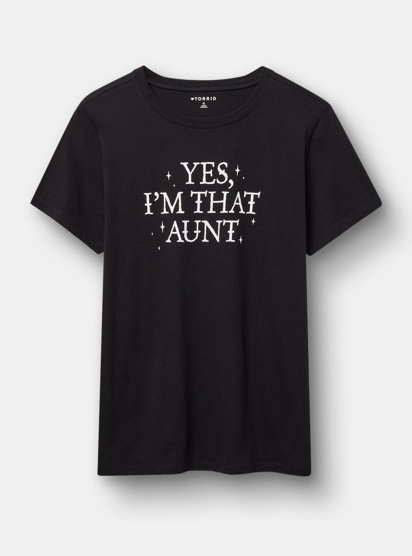 Classic Heritage Jersey Crew Tee, THAT AUNT DEEP BLACK, hi-res