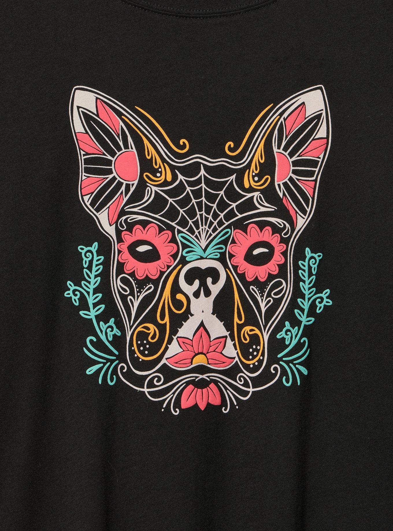 Classic Heritage Jersey Crew Tee, MUERTOS DOG DEEP BLACK, alternate
