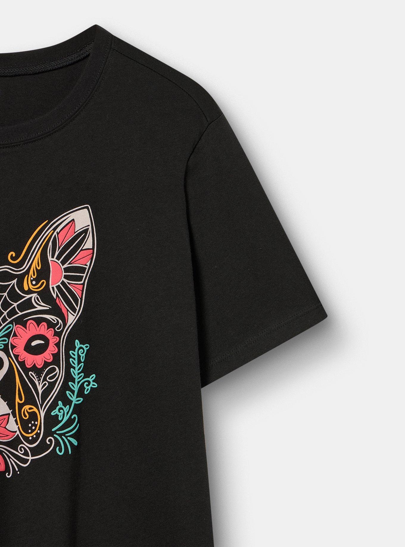 Classic Heritage Jersey Crew Tee, MUERTOS DOG DEEP BLACK, alternate