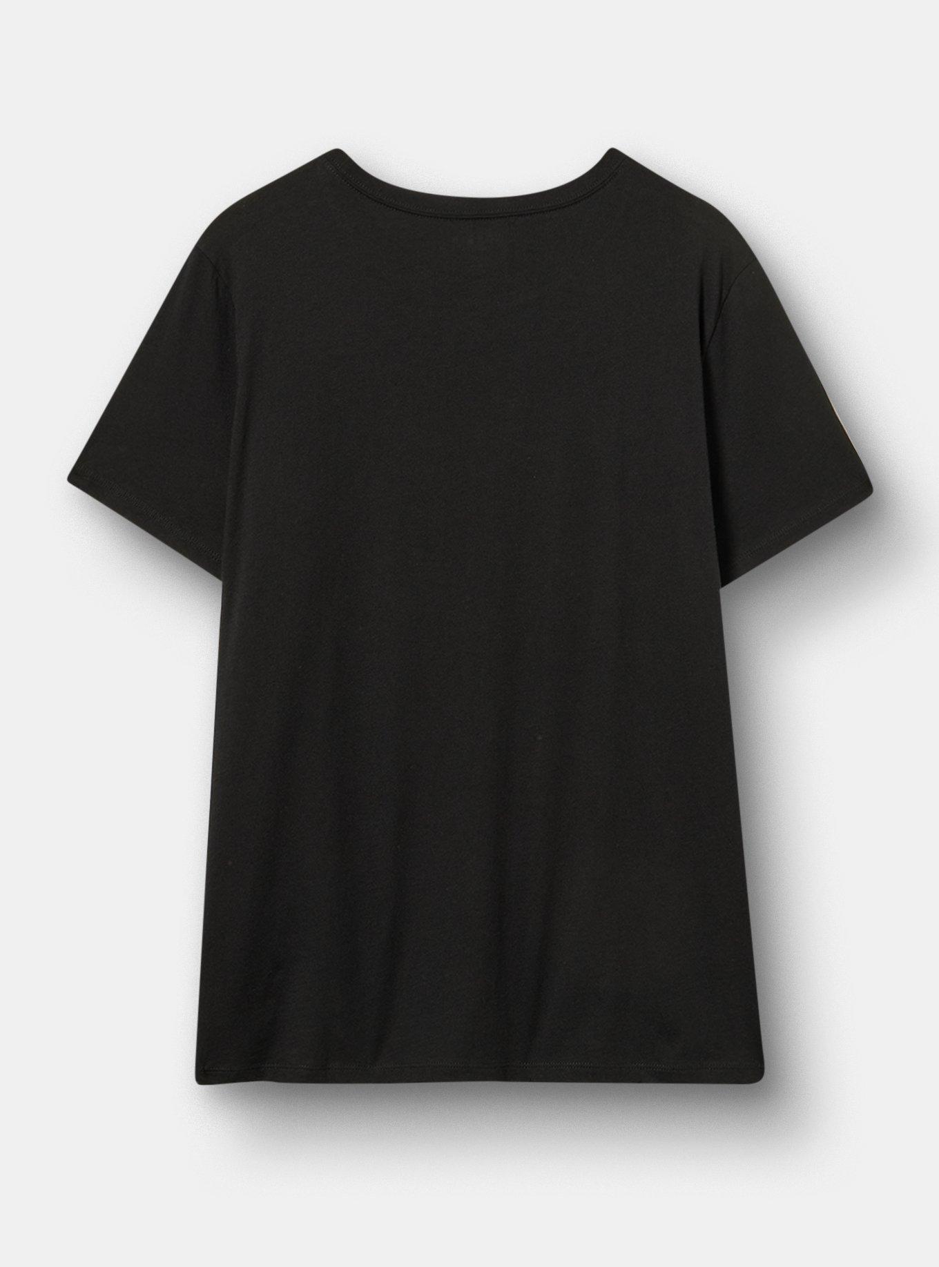 Classic Heritage Jersey Crew Tee, SKULL ROSES DEEP BLACK, alternate