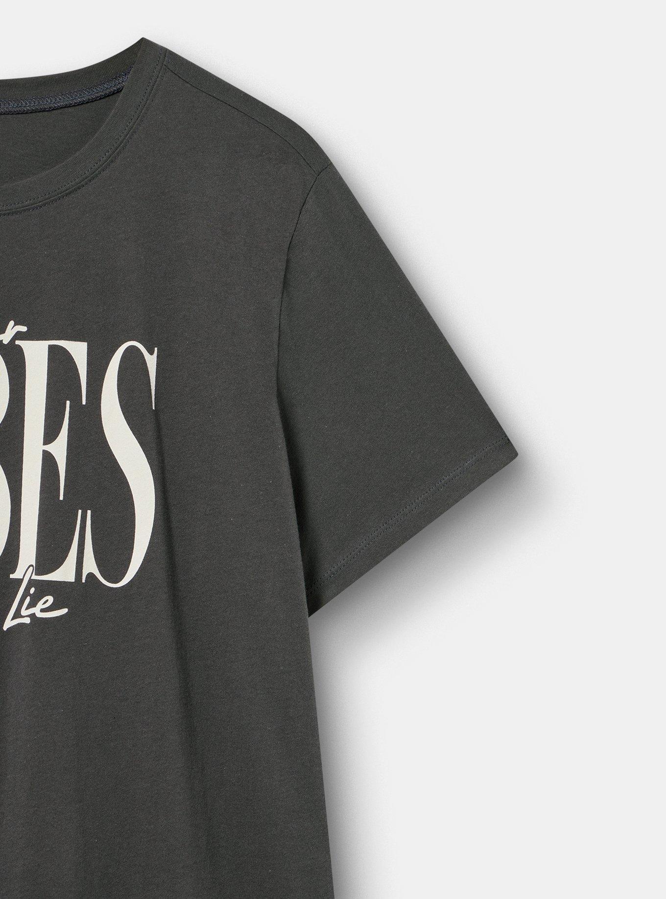 Classic Heritage Jersey Crew Tee, VIBES DONT LIE VINTAGE BLACK, alternate