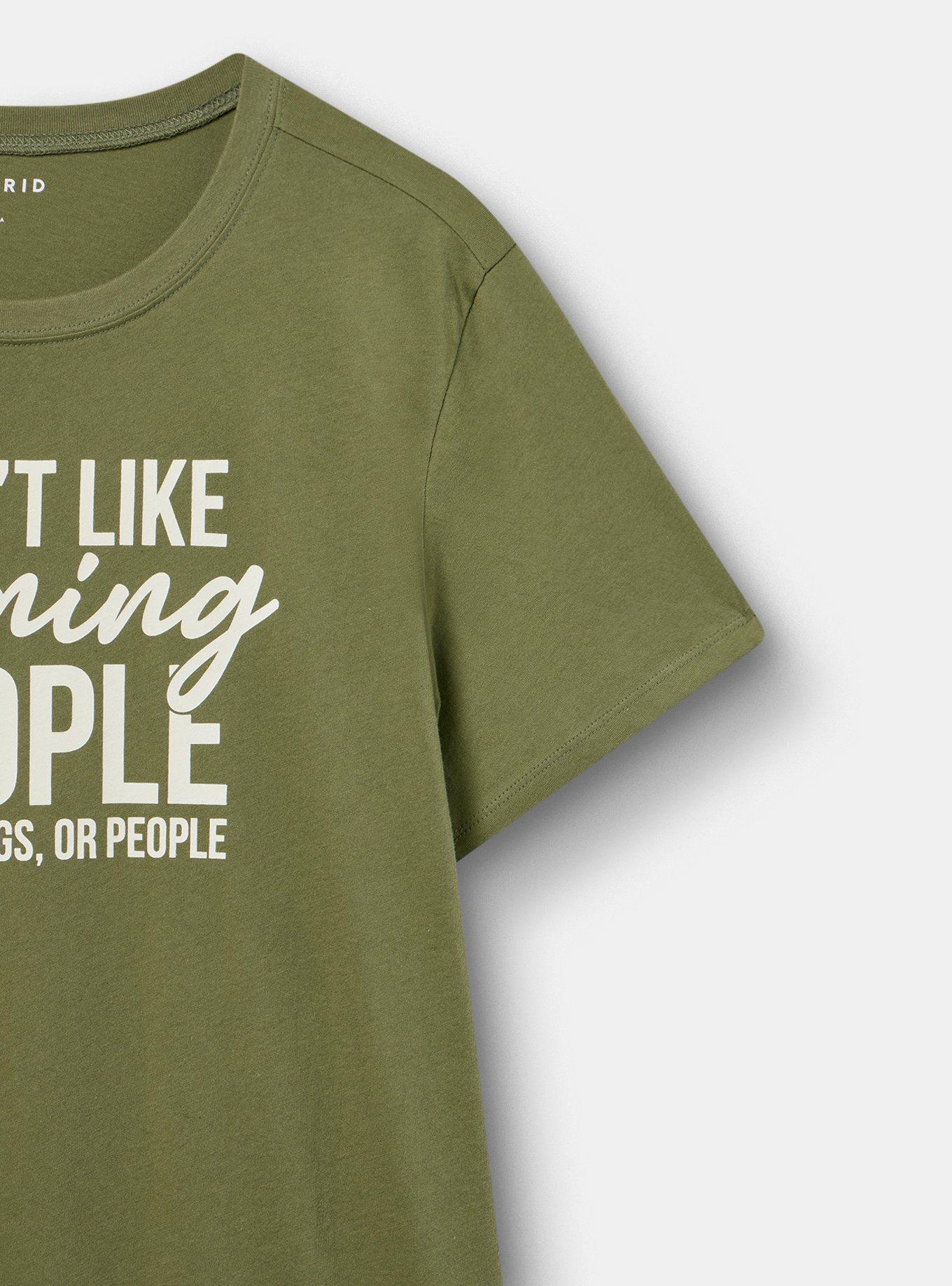 Classic Heritage Jersey Crew Tee, DONT LIKE PEOPLE OLIVINE, alternate