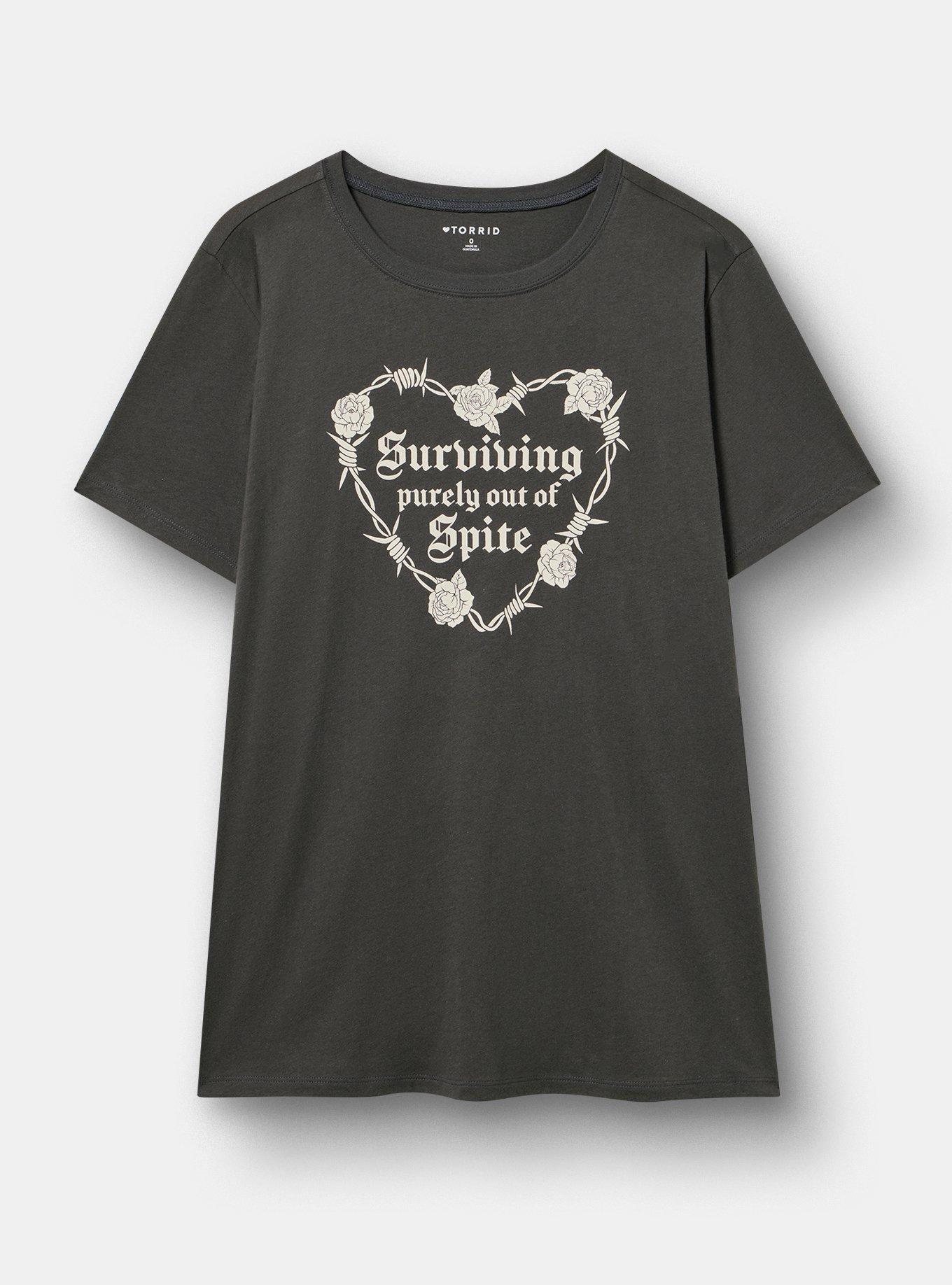 Classic Fit Heritage Jersey Crew Tee, SURVIVING SPITE VINTAGE BLACK, hi-res