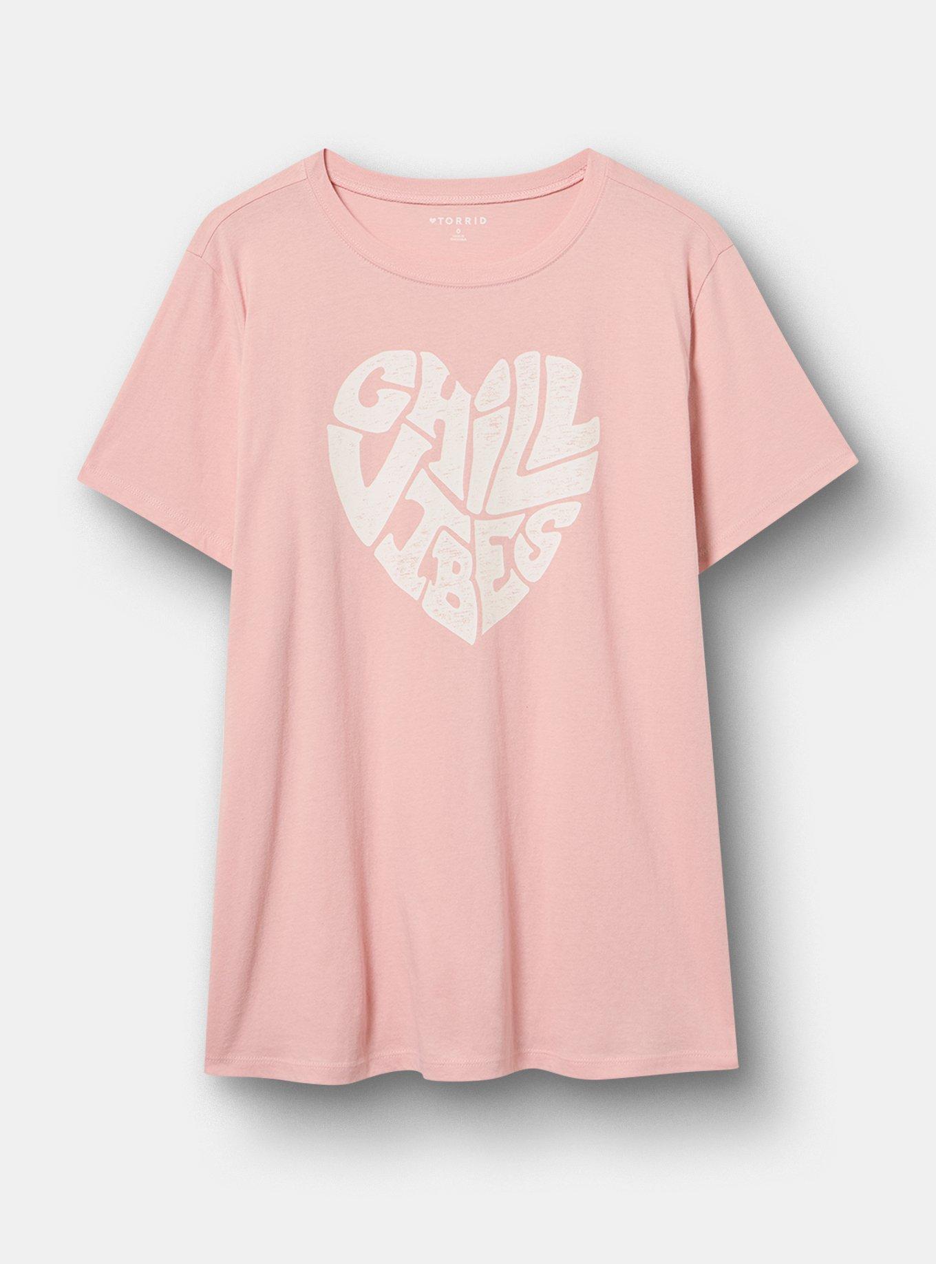 Classic Heritage Jersey Crew Tee, CHILL VIBES SILVER PINK, hi-res