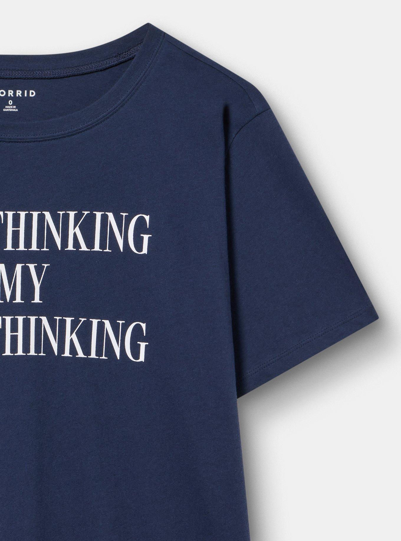 Classic Heritage Jersey Crew Tee, MY OVERTHINKING PEACOAT, alternate