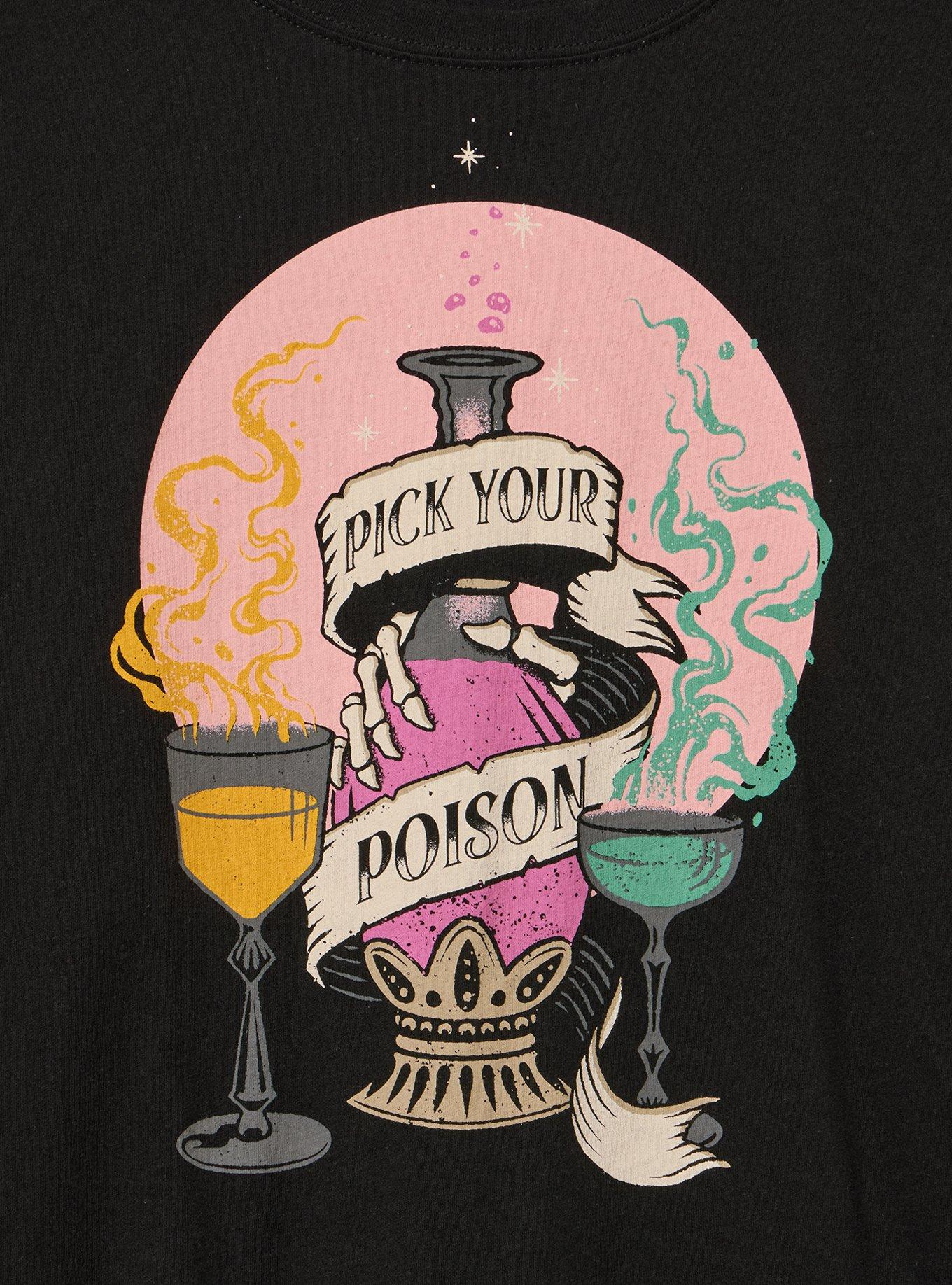 Classic Heritage Jersey Crew Tee, PICK POISON DEEP BLACK, alternate