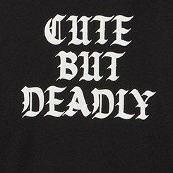 Classic Heritage Jersey Crew Tee, CUTE BUT DEADLY DEEP BLACK, swatch