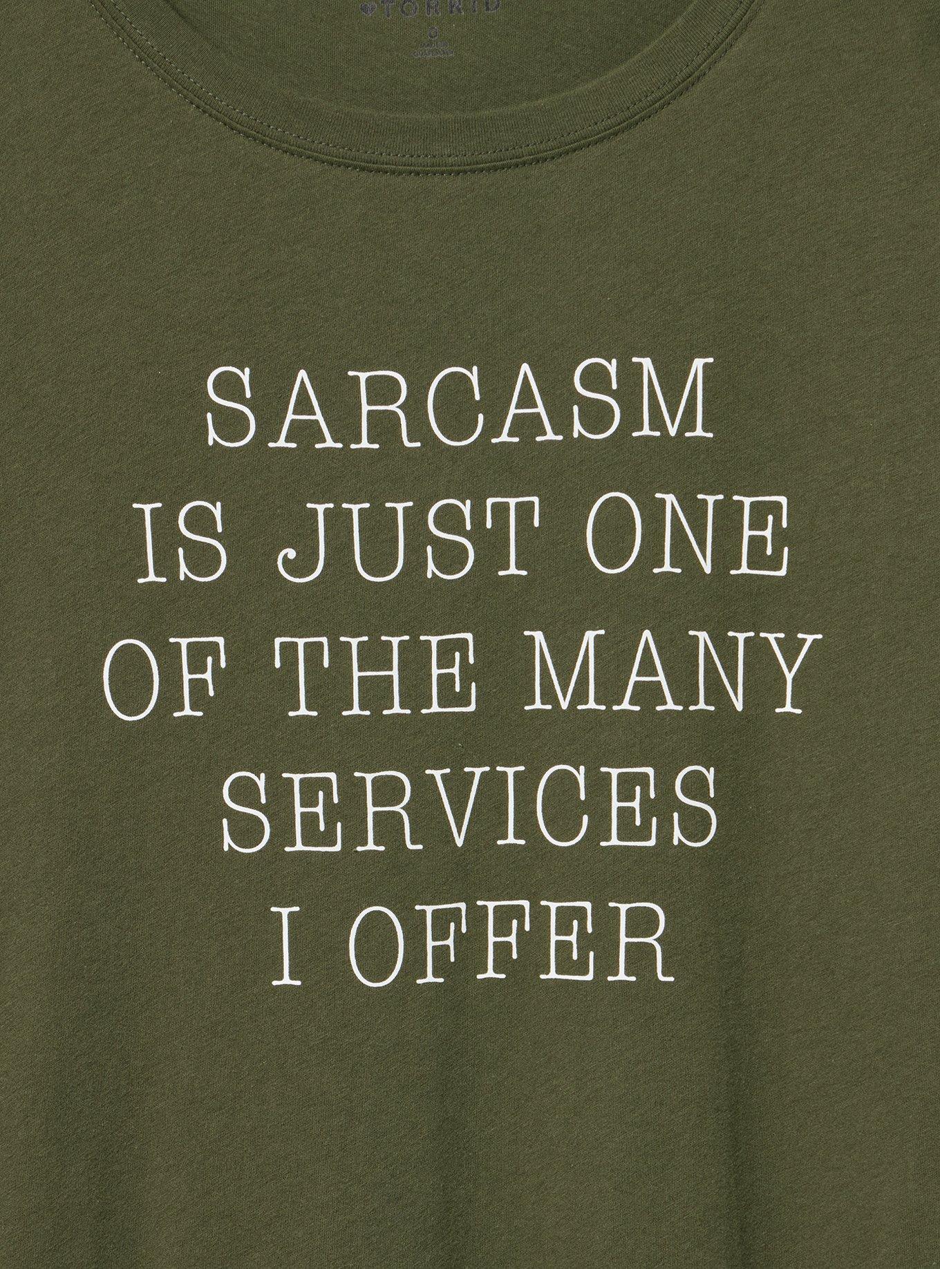 Classic Heritage Jersey Crew Tee, SARCASM SERVICES DEEP DEPTHS, alternate