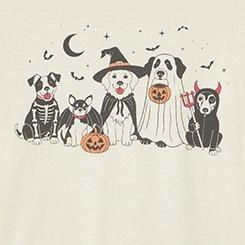 Plus Size Classic Heritage Jersey Crew Tee, TRICK OR TREAT DOGS BLANC DE BLANC, swatch