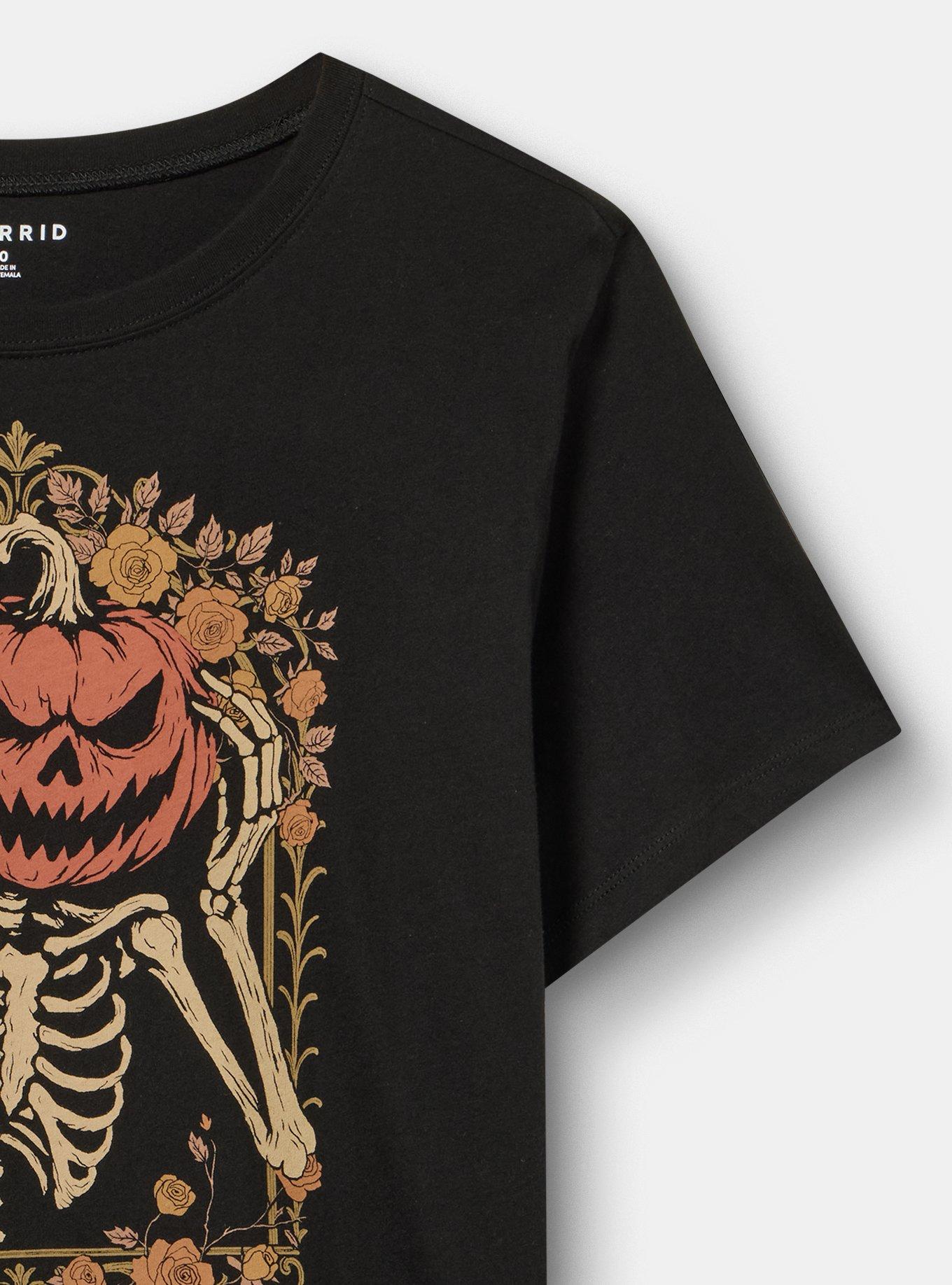 Classic Heritage Jersey Crew Tee, LANTERN SKELETON DEEP BLACK, alternate