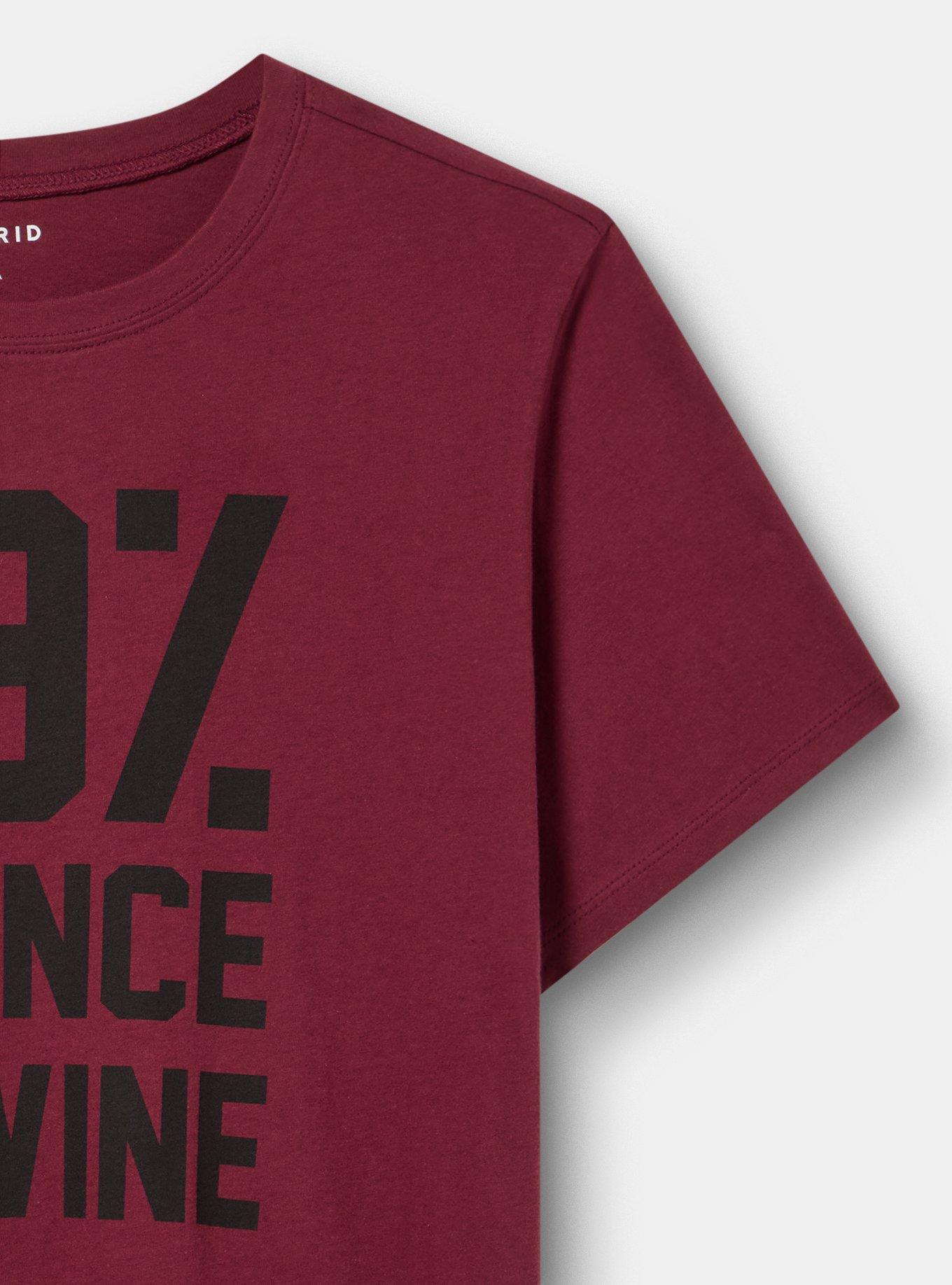 Plus Size Classic Heritage Jersey Crew Tee, CHANCE OF WINE MAROON BANNER, alternate