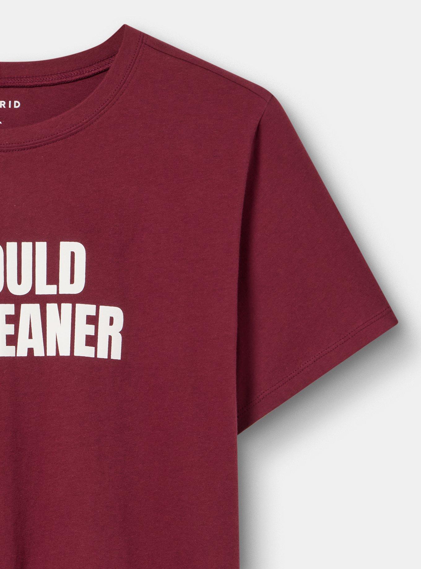 Classic Heritage Jersey Crew Tee, COULD BE MEANER MAROON BANNER, alternate