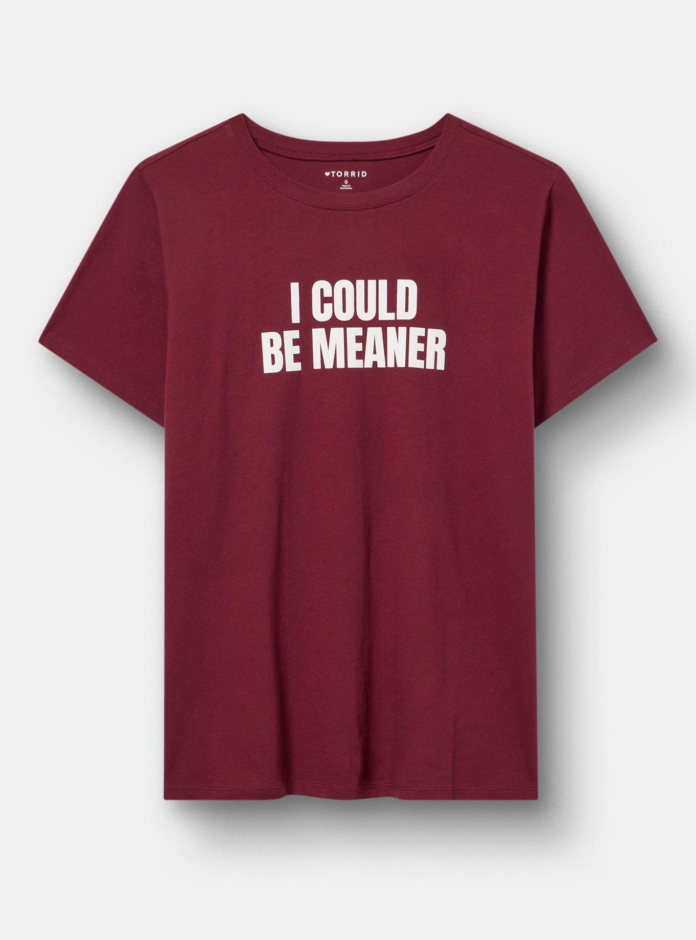 Classic Heritage Jersey Crew Tee, COULD BE MEANER MAROON BANNER, hi-res