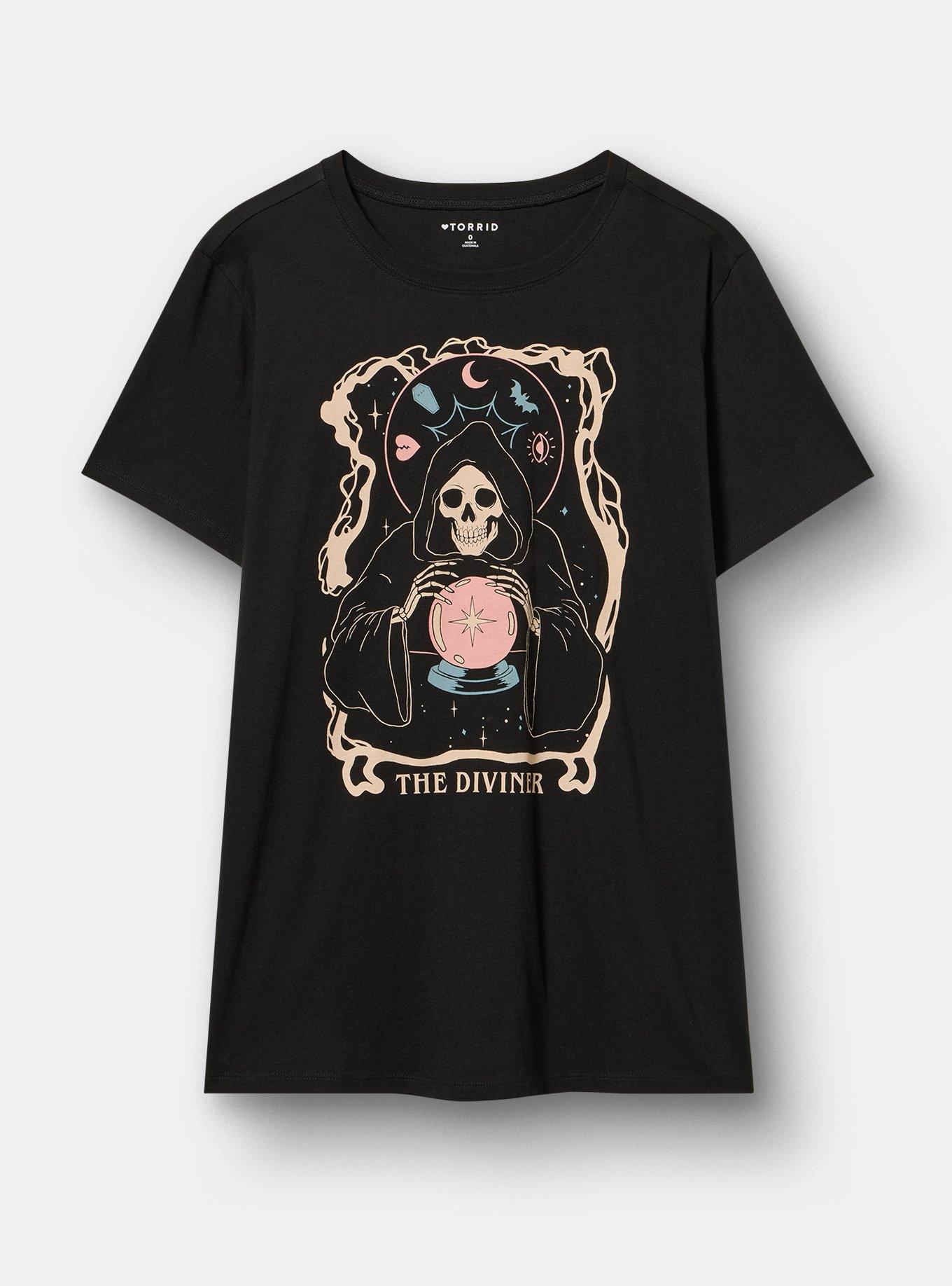 Classic Fit Heritage Jersey Crew Tee, DIVINER TAROT DEEP BLACK, hi-res