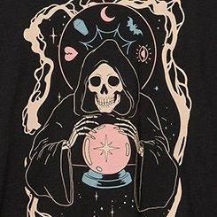 Classic Heritage Jersey Crew Tee, DIVINER TAROT DEEP BLACK, swatch