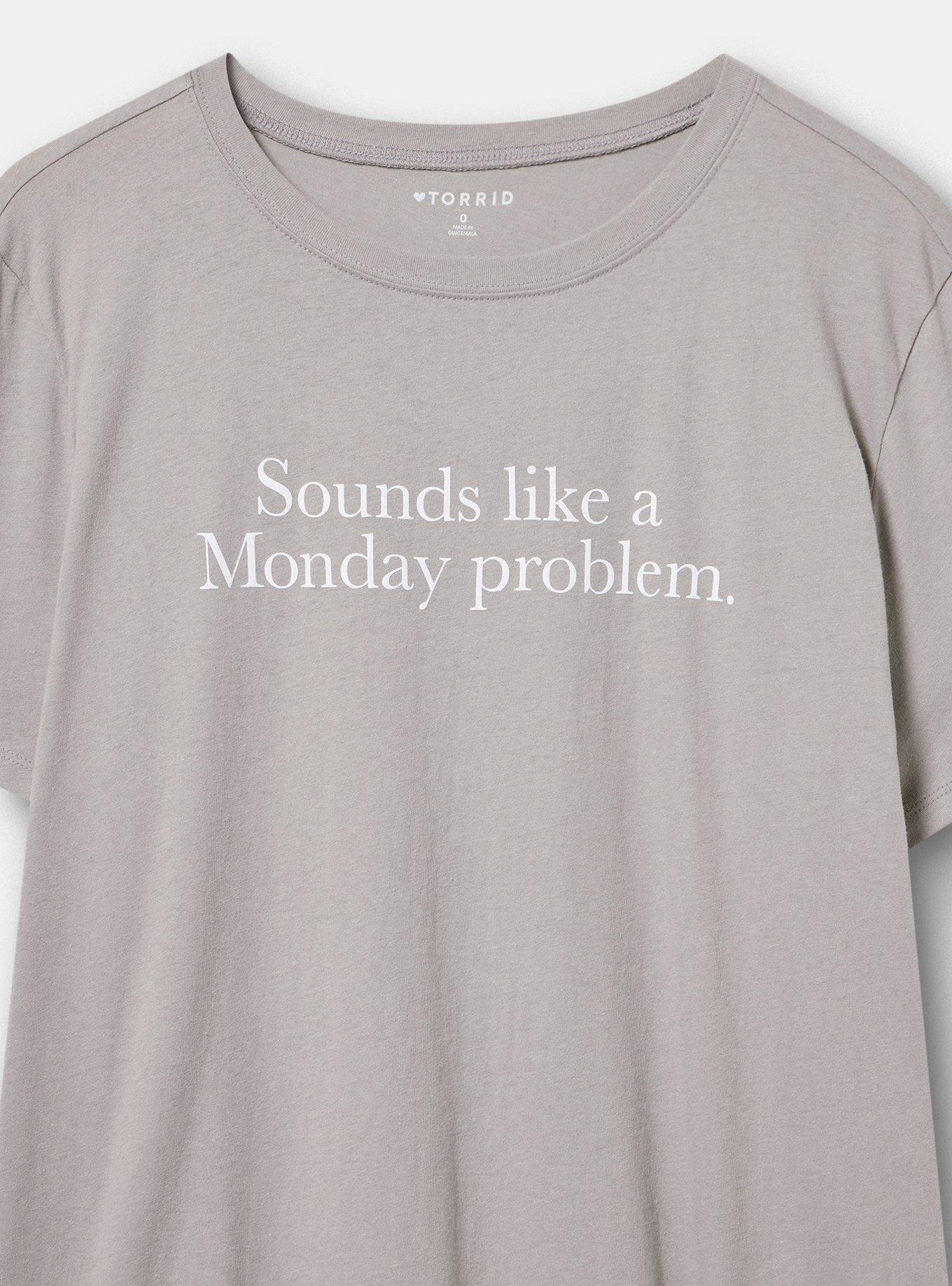 Classic Heritage Jersey Crew Tee, MONDAY PROBLEM FORMAL GRAY, alternate