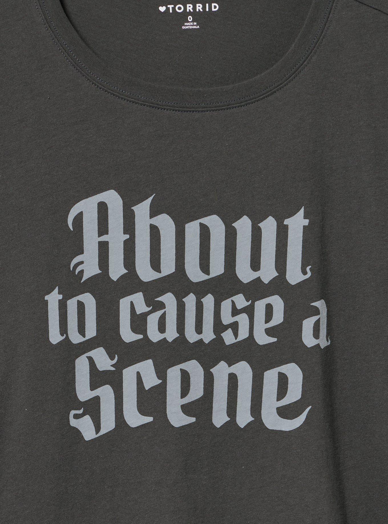 Plus Size Classic Fit Heritage Jersey Crew, ABOUT TO CAUSE A SCENE VINTAGE BLACK, alternate