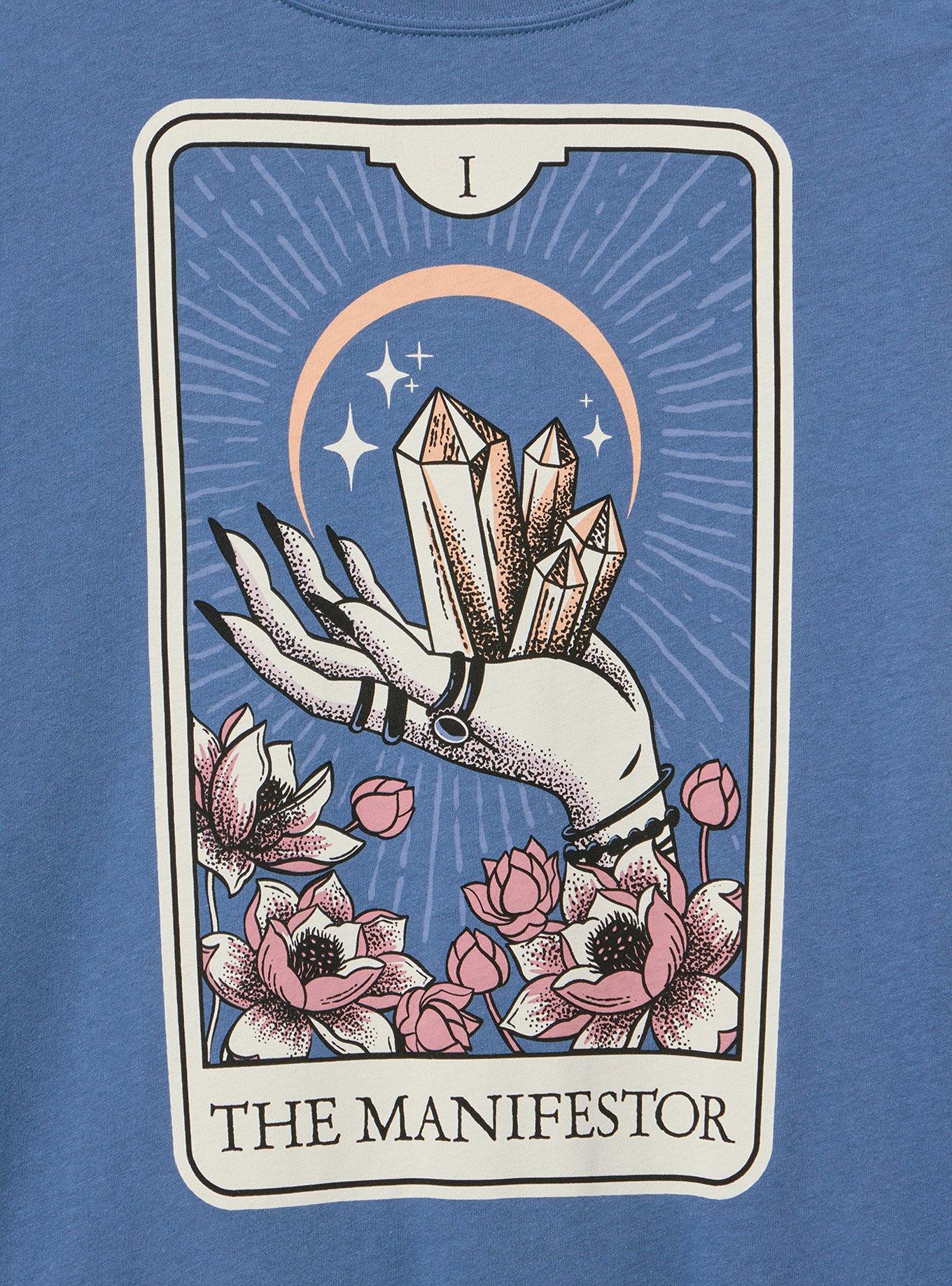 Plus Size Classic Fit Heritage Jersey Crew, THE MANIFESTOR TAROT BLUE HORIZON, alternate