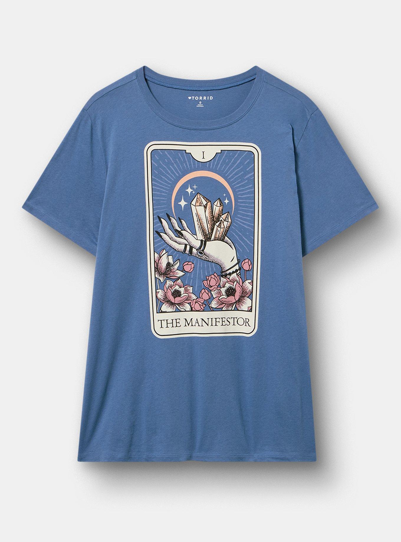 Plus Size Classic Fit Heritage Jersey Crew, THE MANIFESTOR TAROT BLUE HORIZON, hi-res