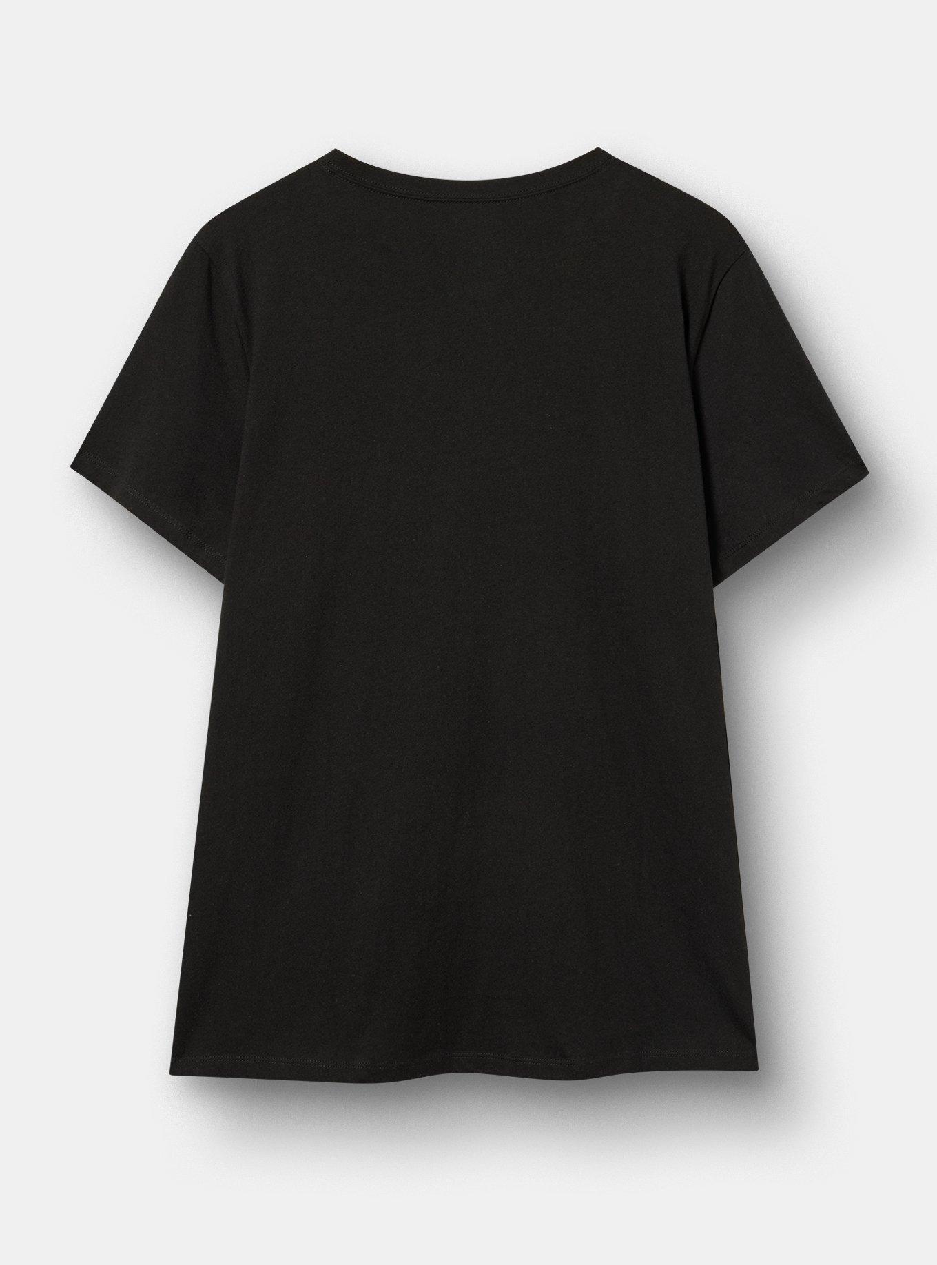 Classic Heritage Jersey Crew Tee, WEIRDS GIRL CLUB DEEP BLACK, alternate