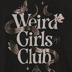 Plus Size Classic Heritage Jersey Crew Tee, WEIRDS GIRL CLUB DEEP BLACK, swatch