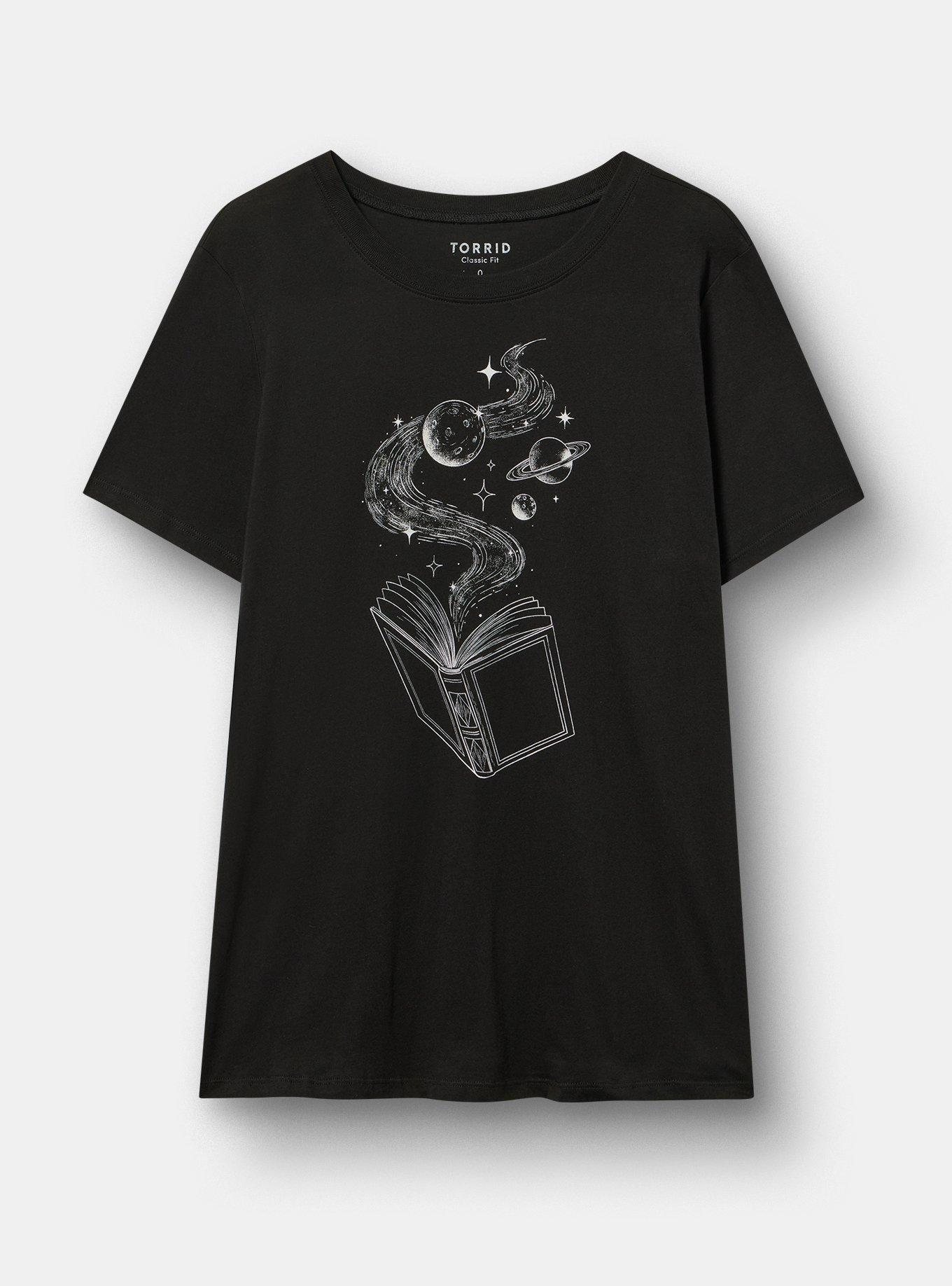 Classic Heritage Jersey Crew Tee, CELESTIAL READS DEEP BLACK, hi-res