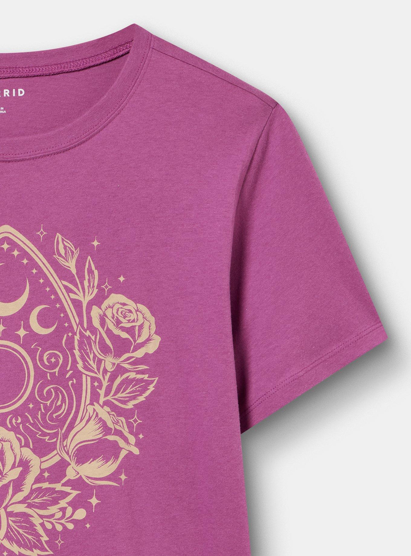 Classic Heritage Jersey Crew Tee, ROSE PLANCHETTE AMETHYST, alternate