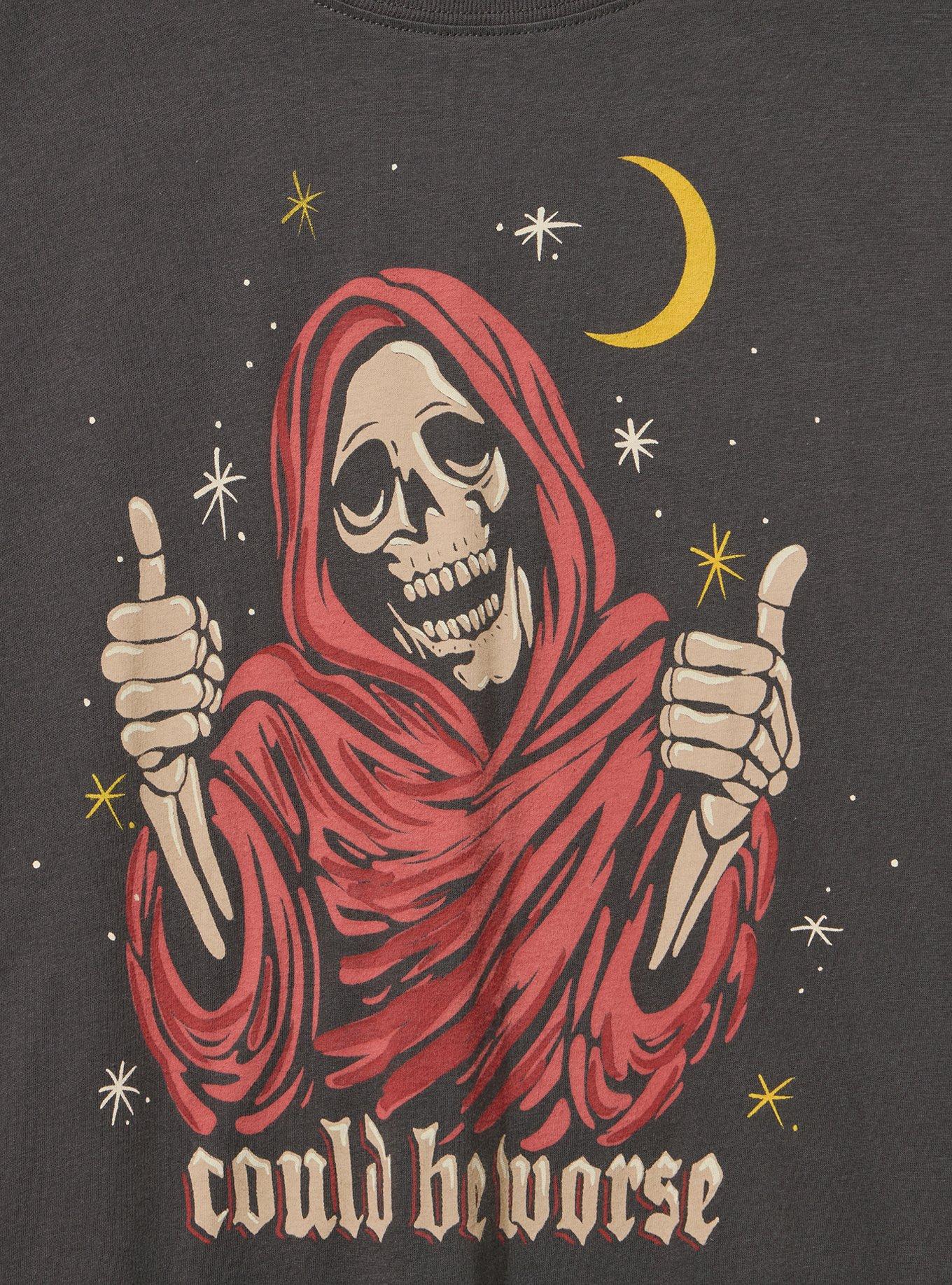 Classic Heritage Jersey Crew Tee, COULD BE WORSE VINTAGE BLACK, alternate