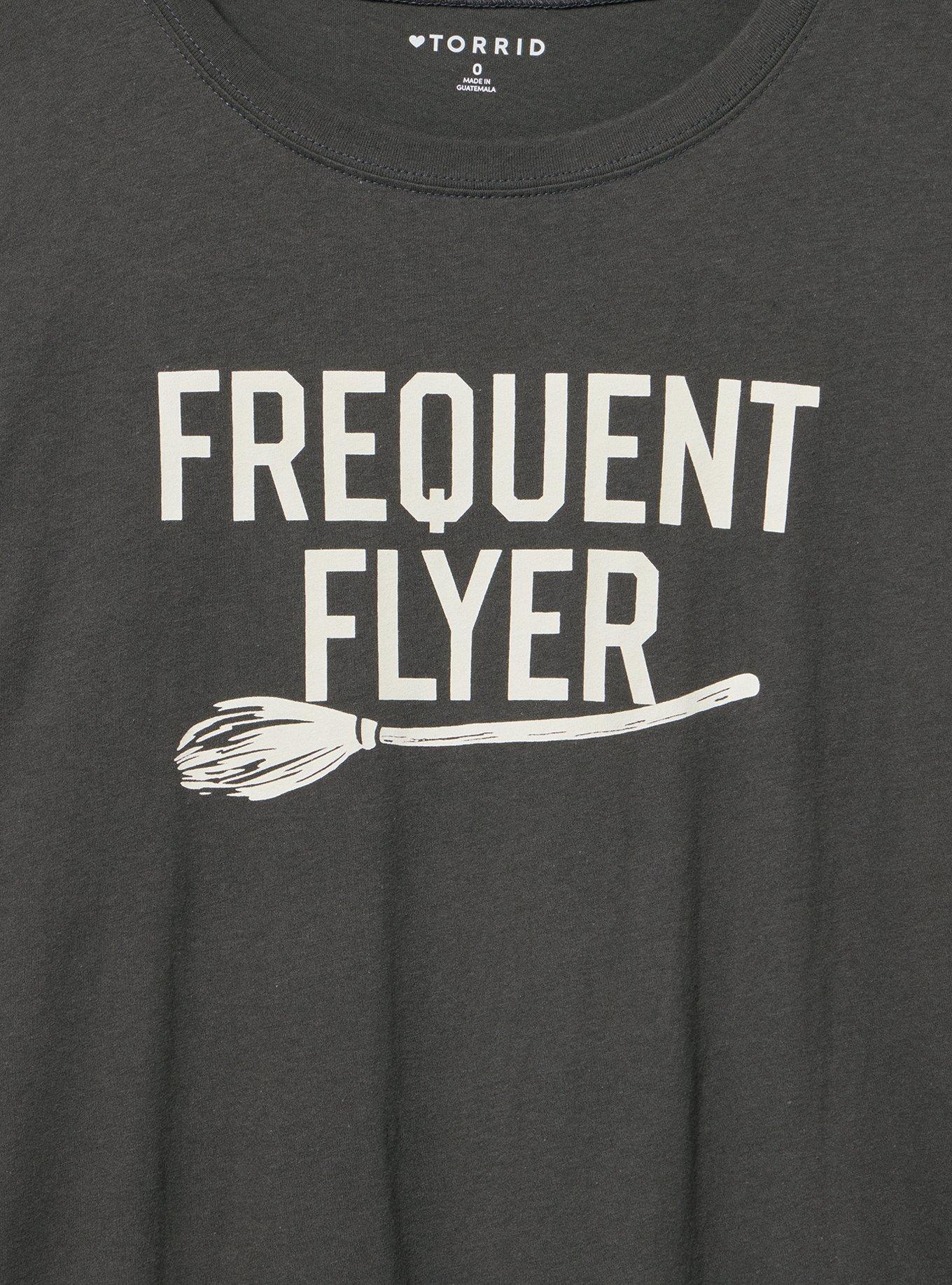 Plus Size Classic Heritage Jersey Crew Tee, FREQUENT FLYER VINTAGE BLACK, alternate