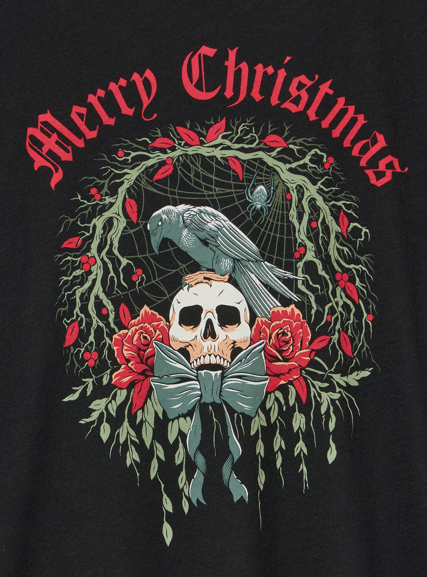 Classic Fit Heritage Jersey Crew, MERRY CHRISTMAS DEEP BLACK, alternate