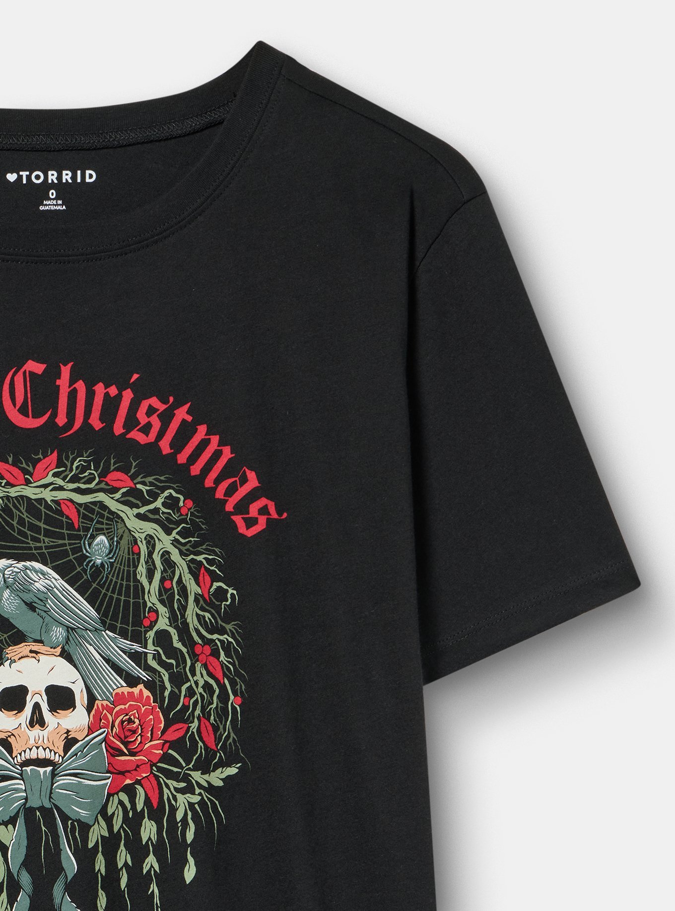 Classic Fit Heritage Jersey Crew, MERRY CHRISTMAS DEEP BLACK, alternate