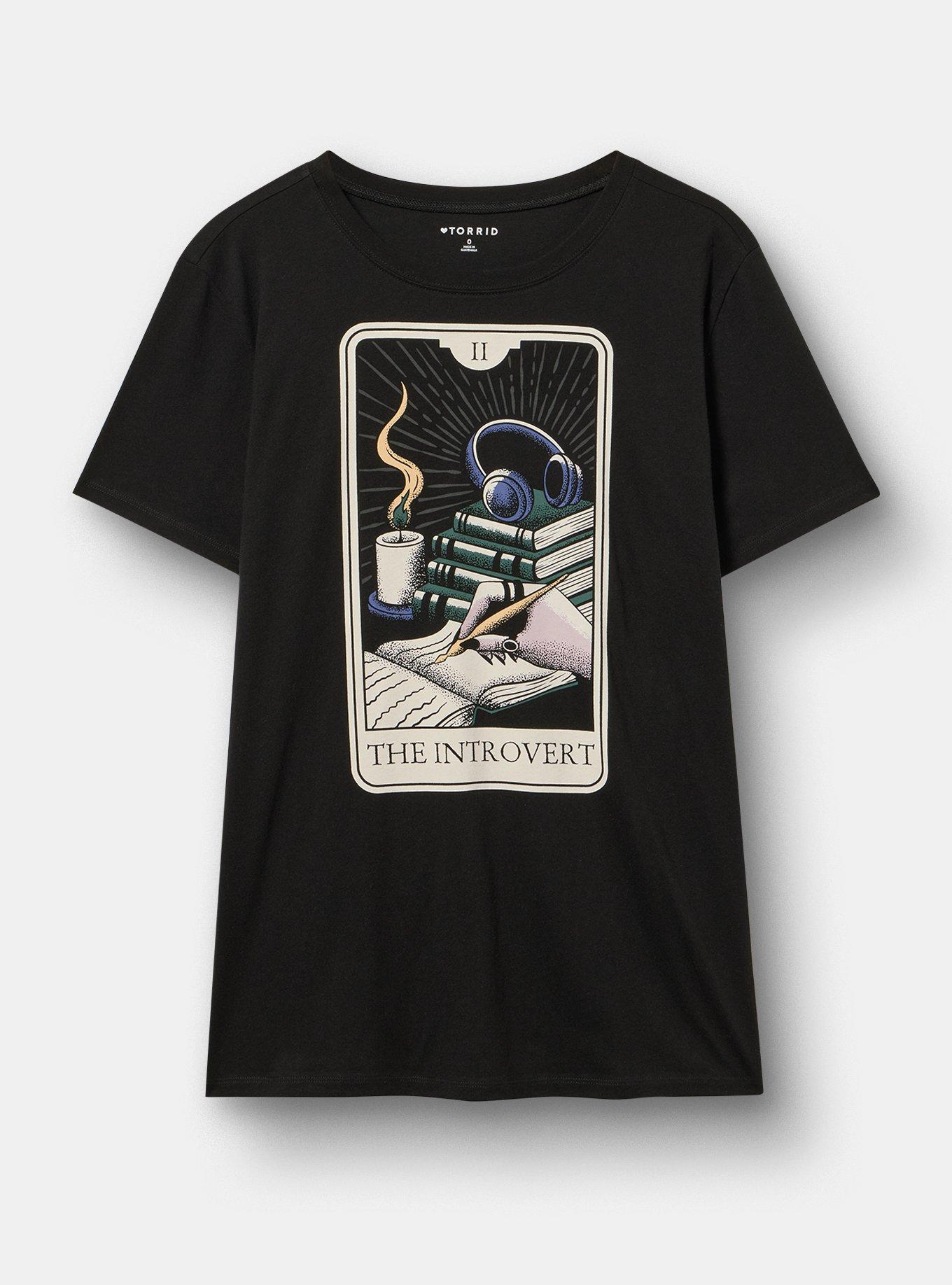 Classic Fit Heritage Jersey Crew Tee, THE INTROVERT TAROT DEEP BLACK, hi-res