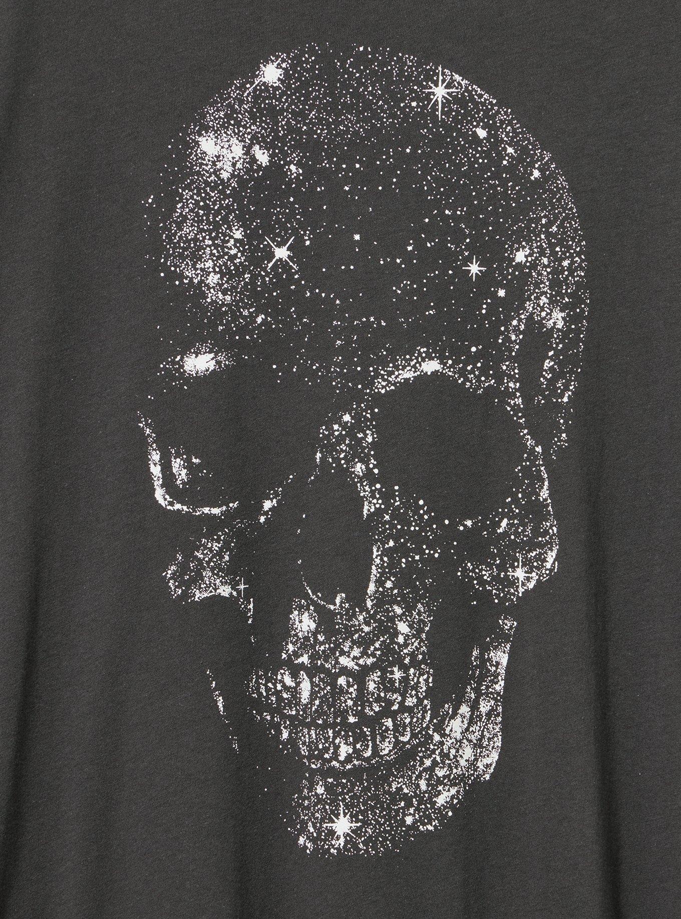 Classic Heritage Jersey Crew Tee, GALAXY SKULL VINTAGE BLACK, alternate
