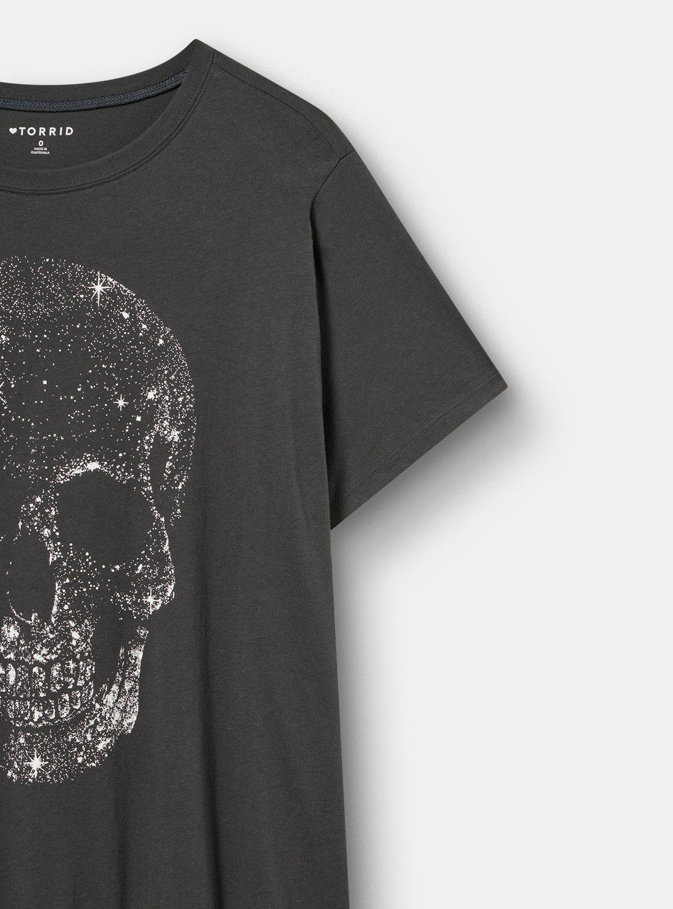 Classic Heritage Jersey Crew Tee, GALAXY SKULL VINTAGE BLACK, alternate