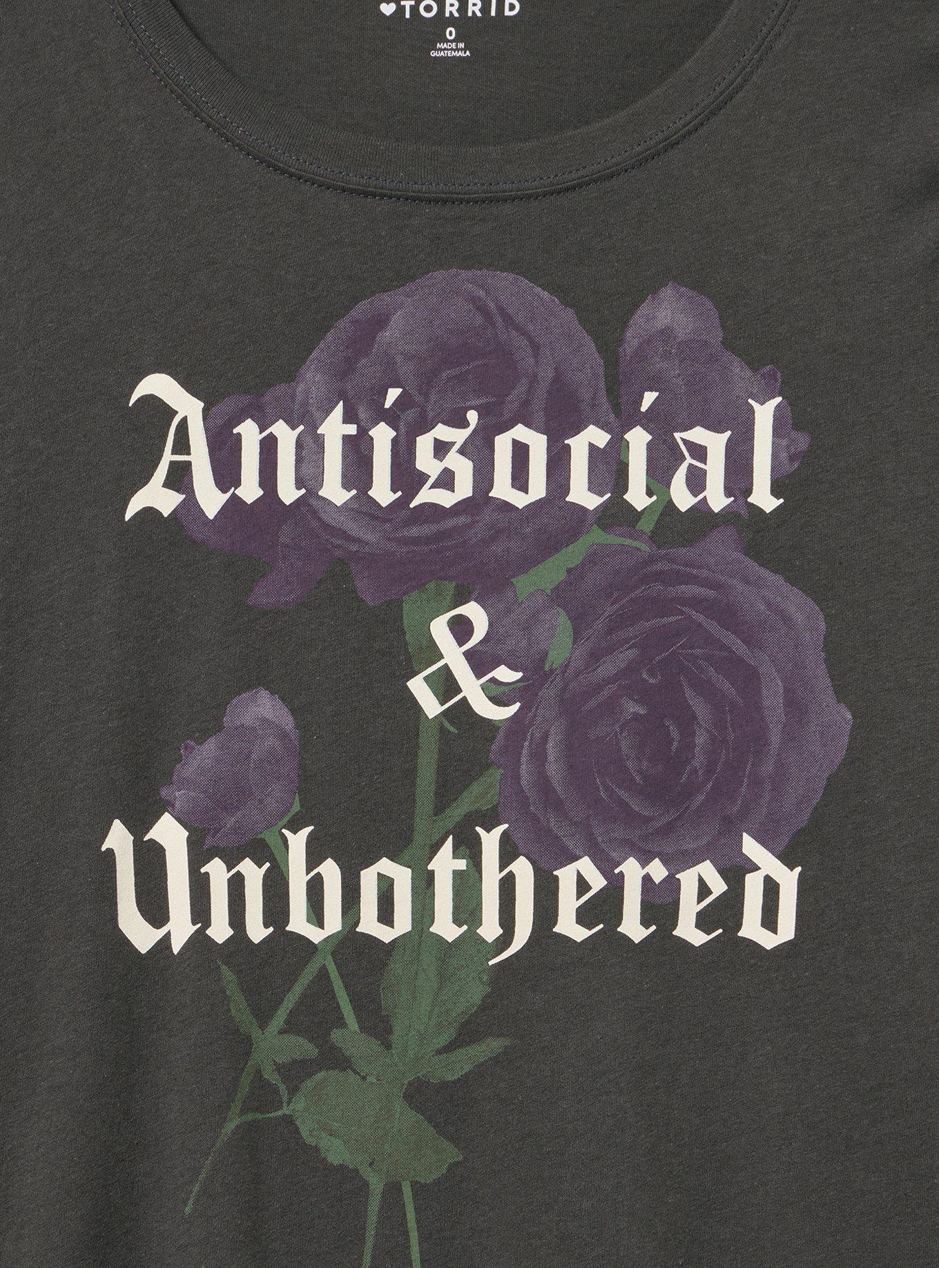 Classic Fit Heritage Jersey Crew Tee, ANTISOCIAL FLORAL VINTAGE BLACK, alternate