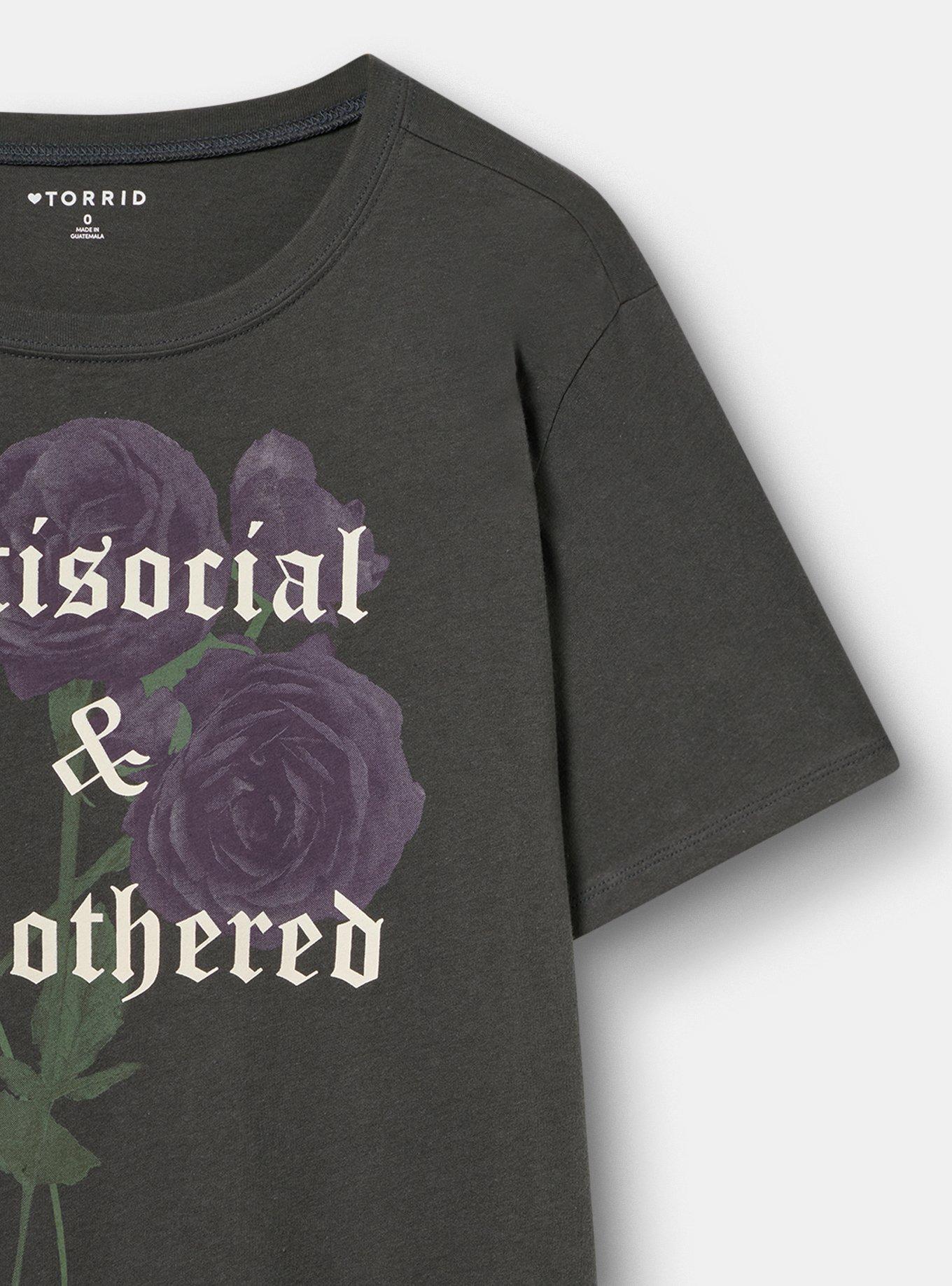 Classic Fit Heritage Jersey Crew Tee, ANTISOCIAL FLORAL VINTAGE BLACK, alternate