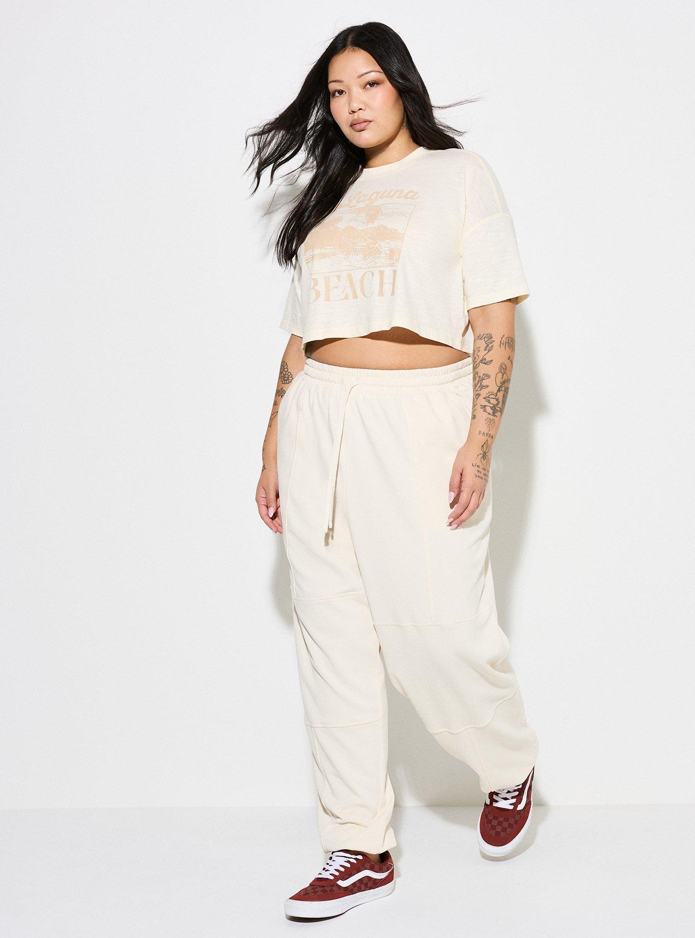 LoveSick French Terry Jogger, ANTIQUE WHITE, alternate