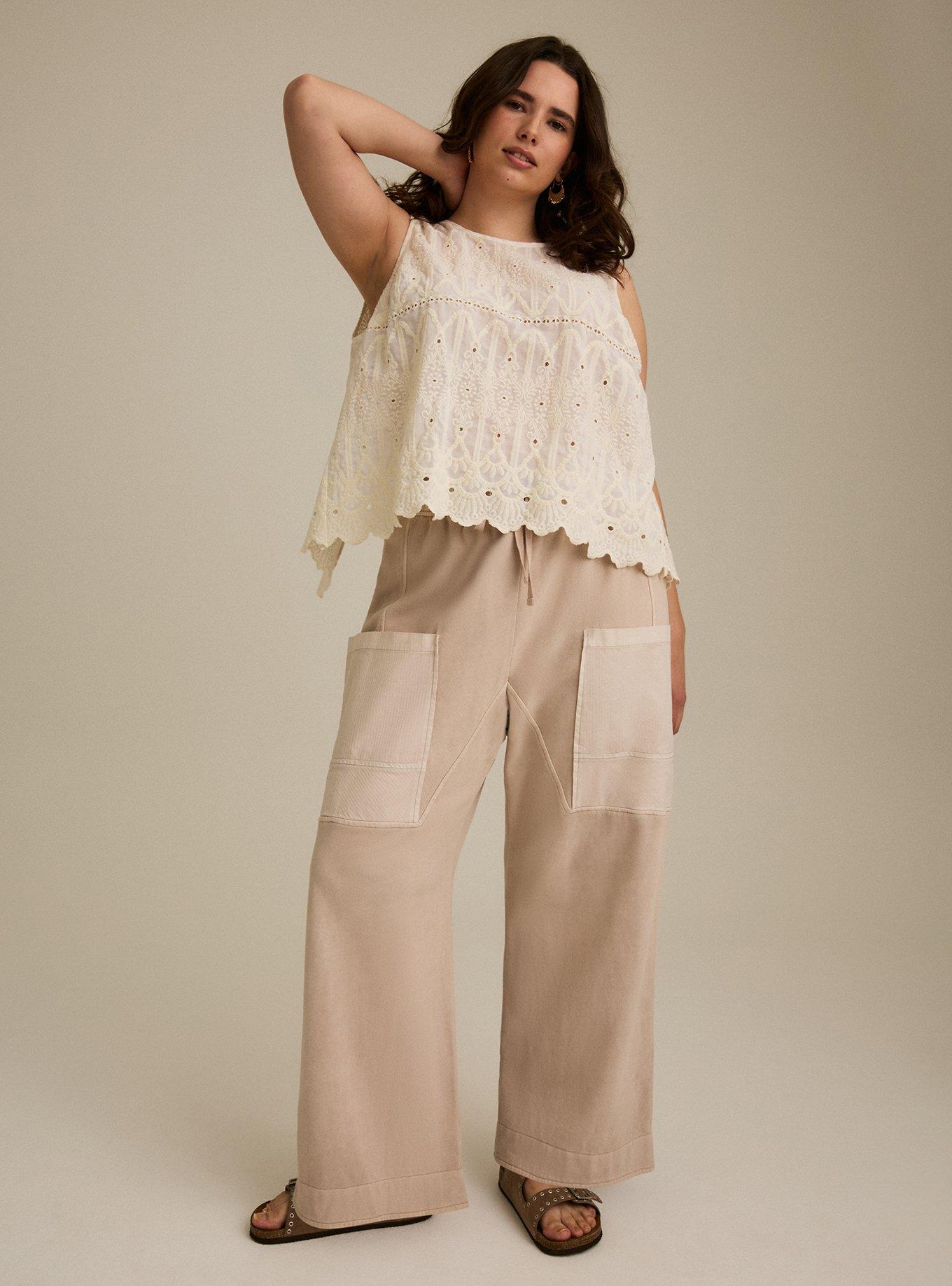 Festi Pull-On Slouchy Straight Leg Pant