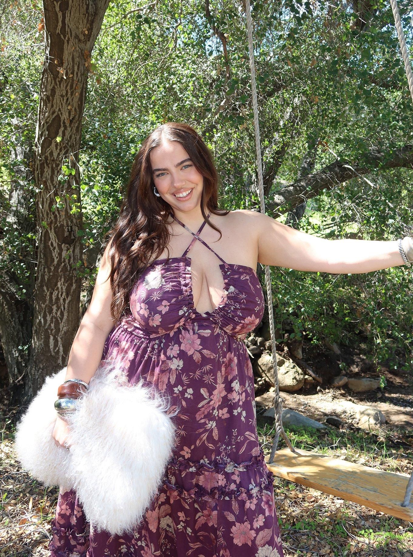 Festi Halter Bow Maxi Dress