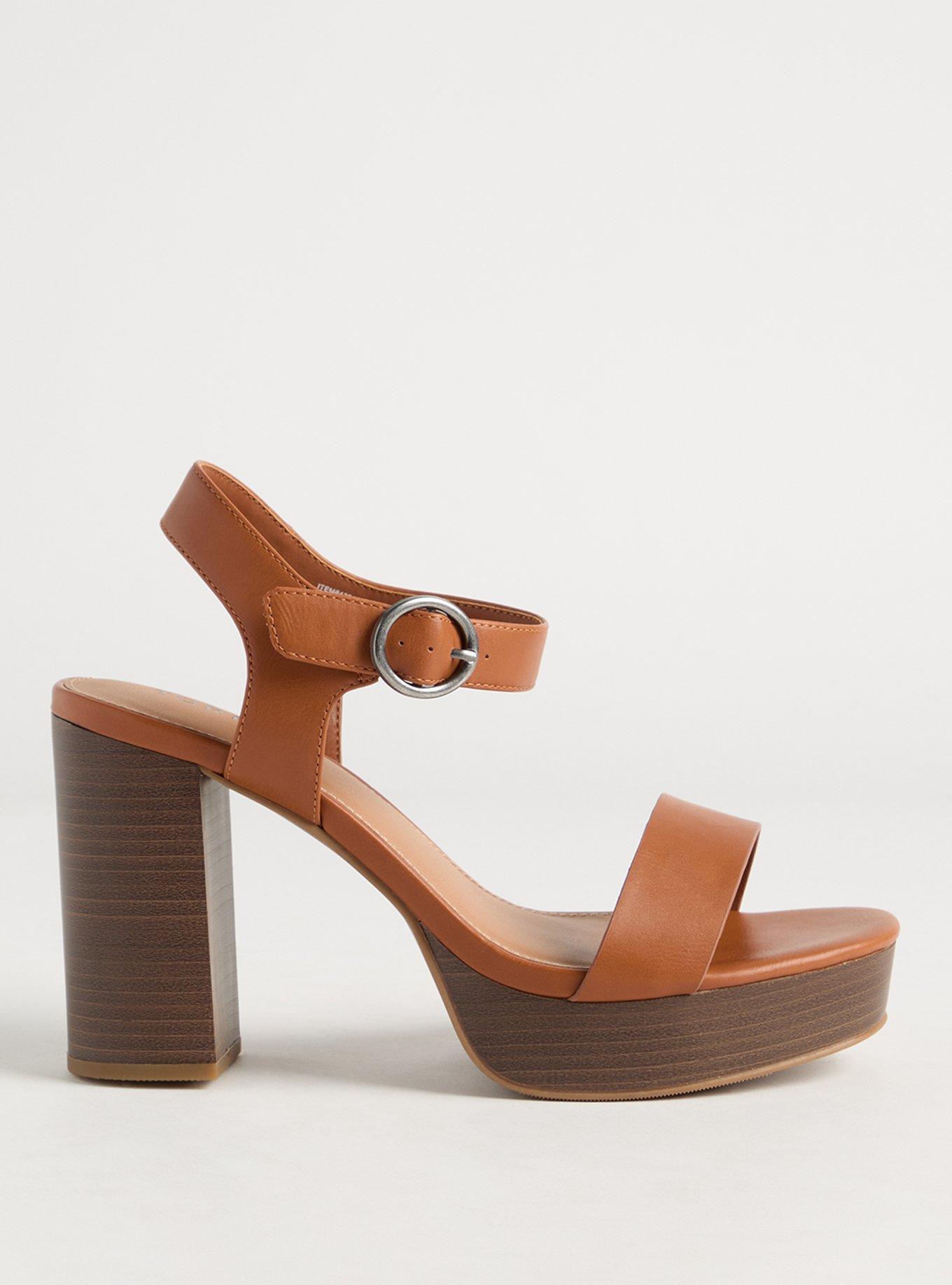 Dual Strap Wood Block Heel (WW)